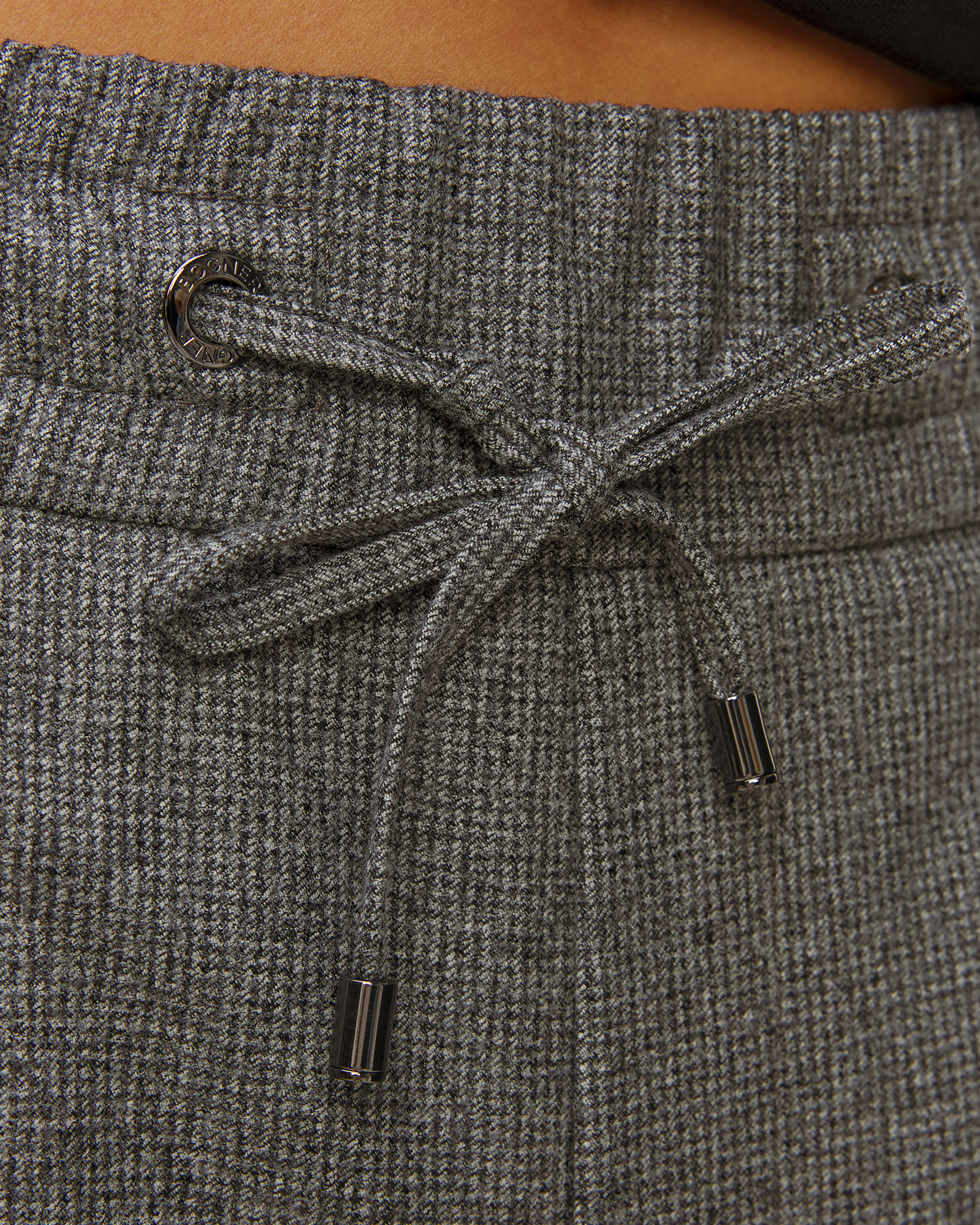 Dámské šedé vlněné kalhoty BOGNER Ella-1