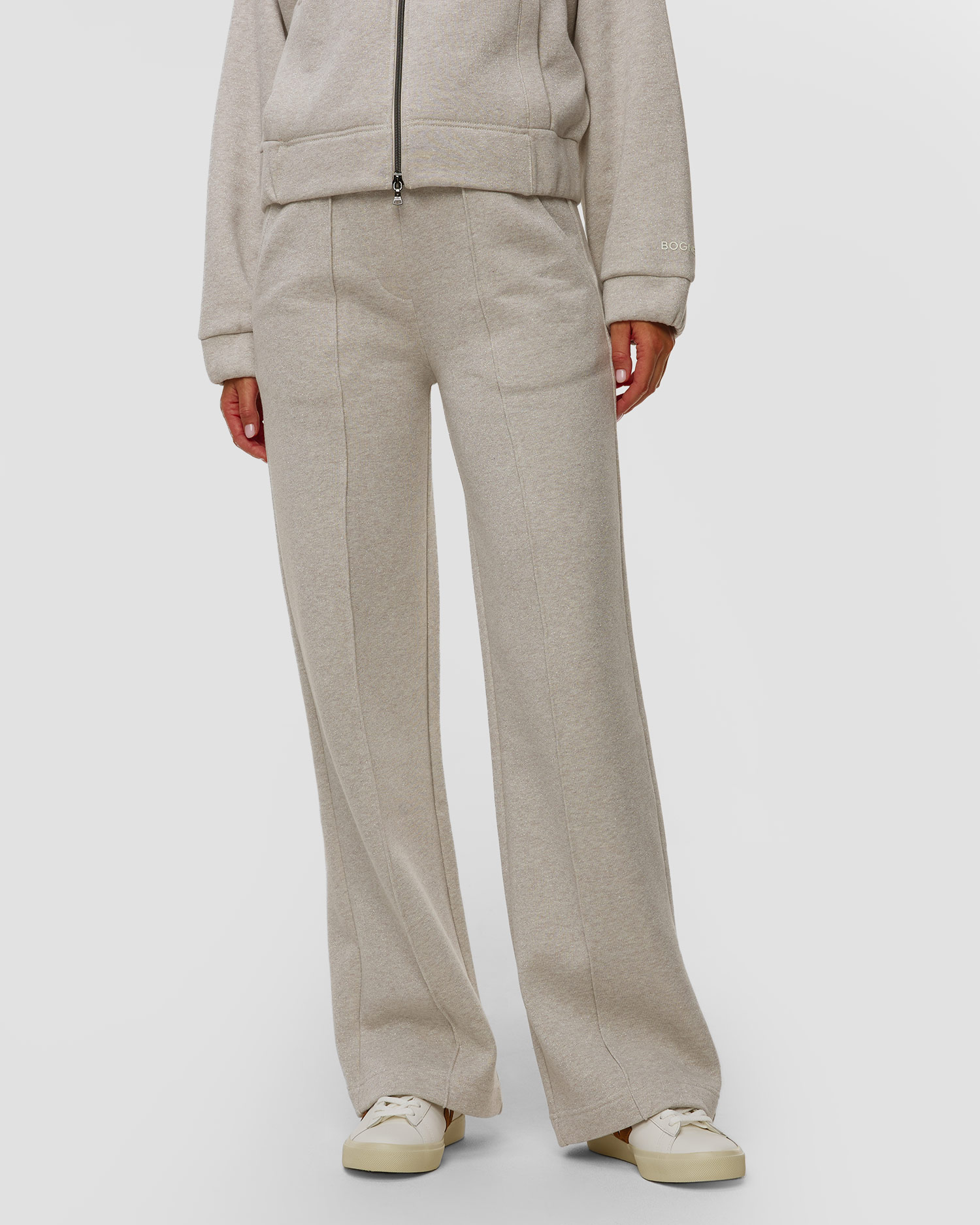 Women's grey trousers with lurex BOGNER Toto 1