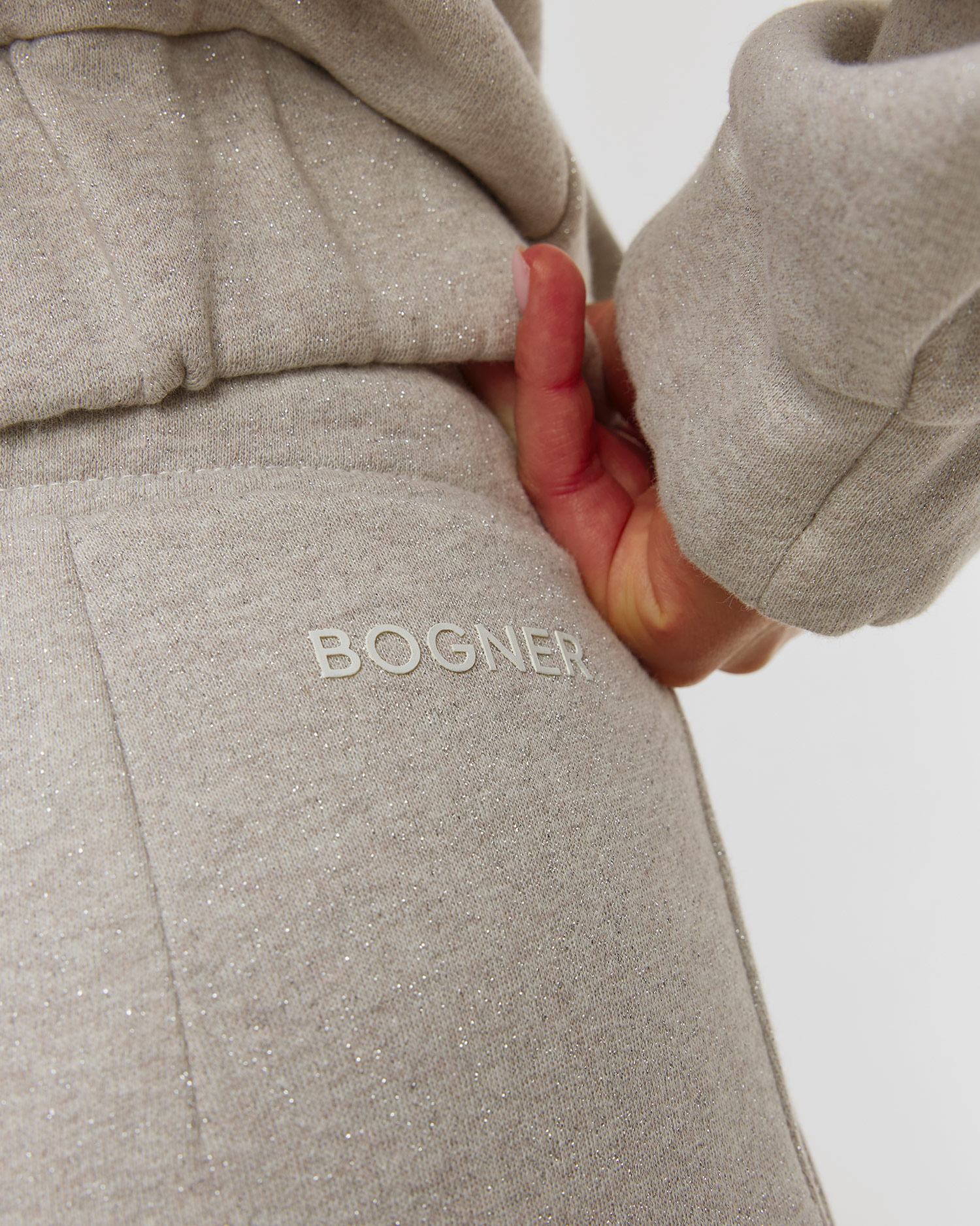 Women's grey trousers with lurex BOGNER Toto 1