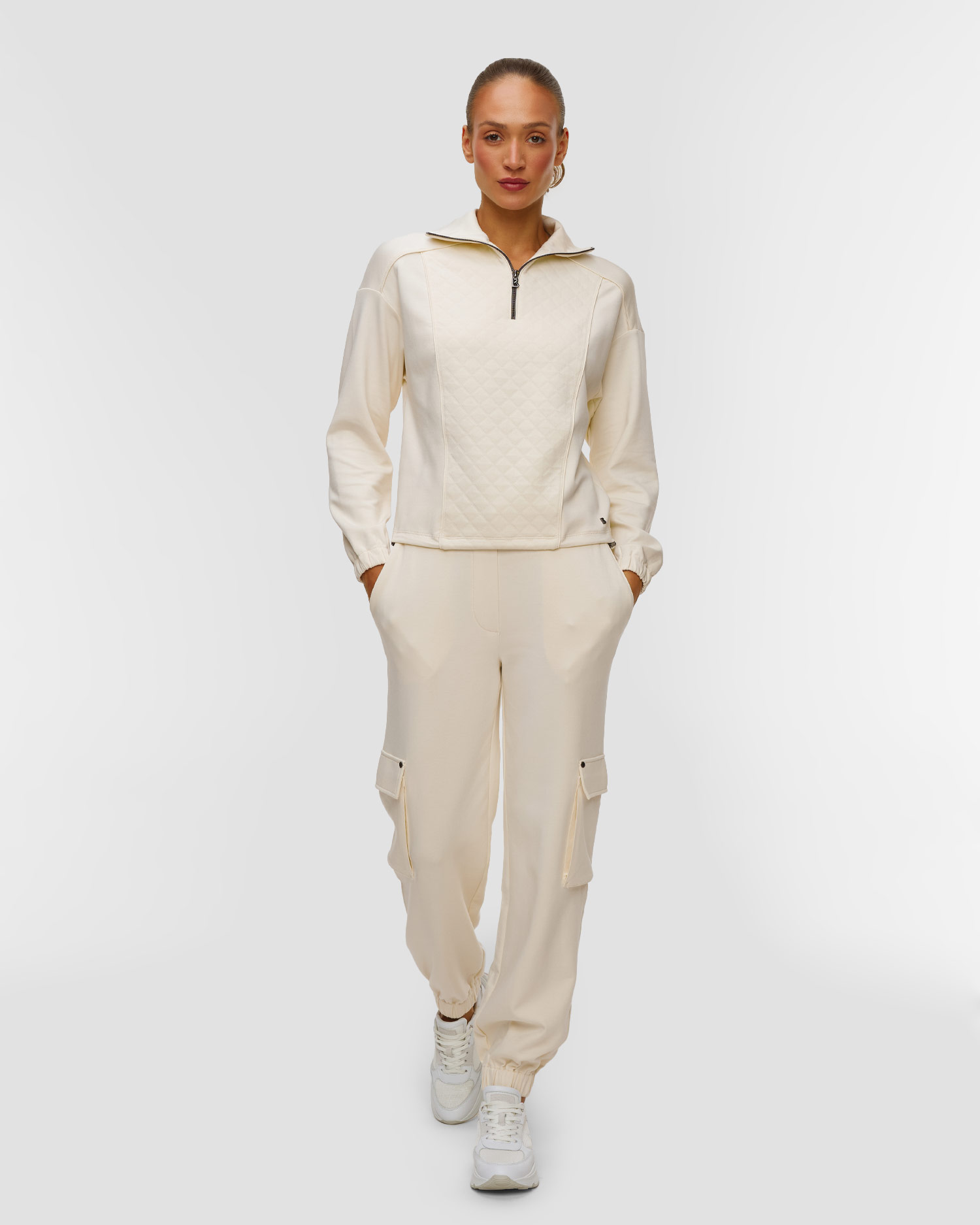 Pantaloni beige in modal da donna BOGNER Marou-2