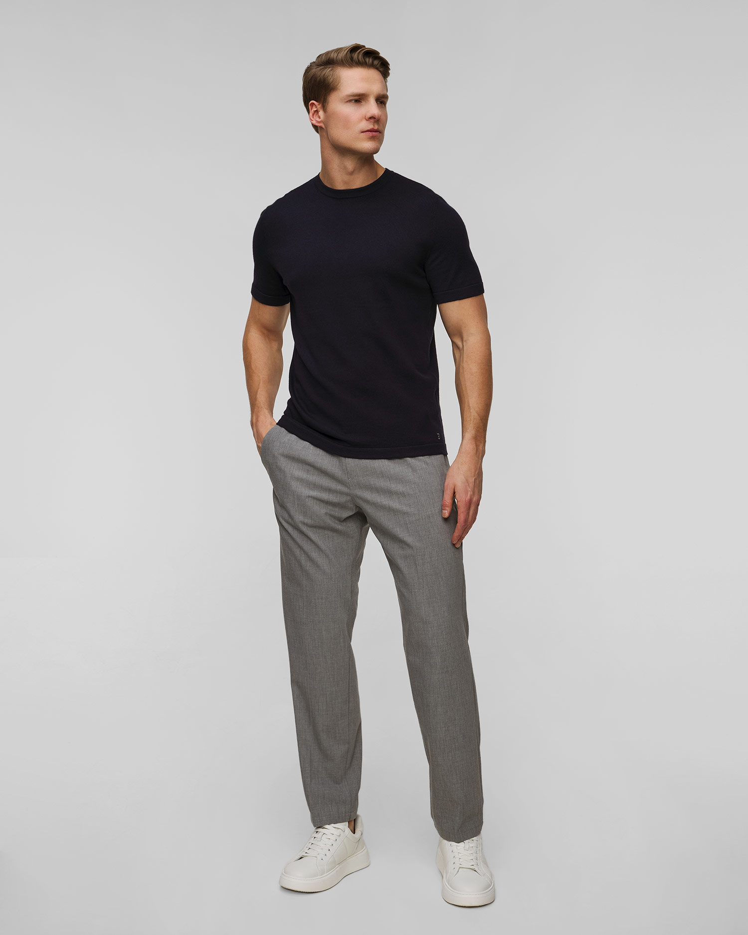 Šedé pánské kalhoty BOGNER Marcus