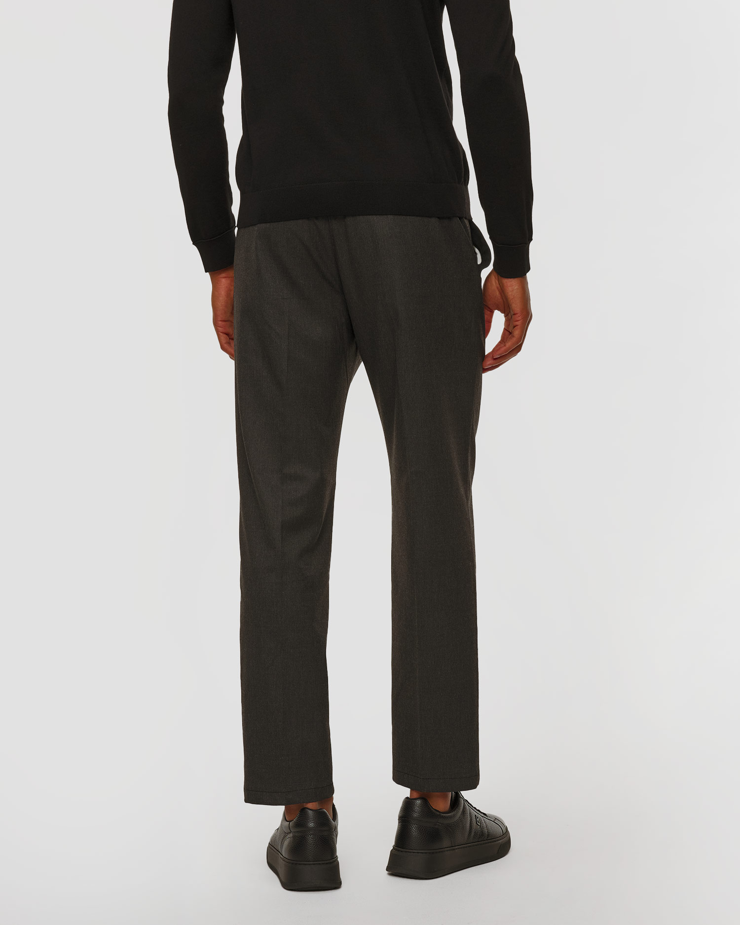 Pánske sivé vlnené nohavice BOGNER Marcus