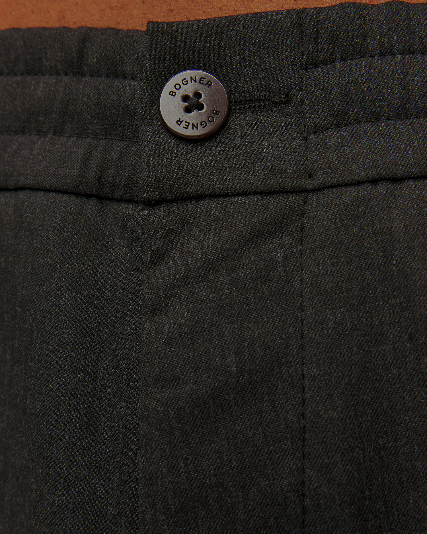 Pánske sivé vlnené nohavice BOGNER Marcus