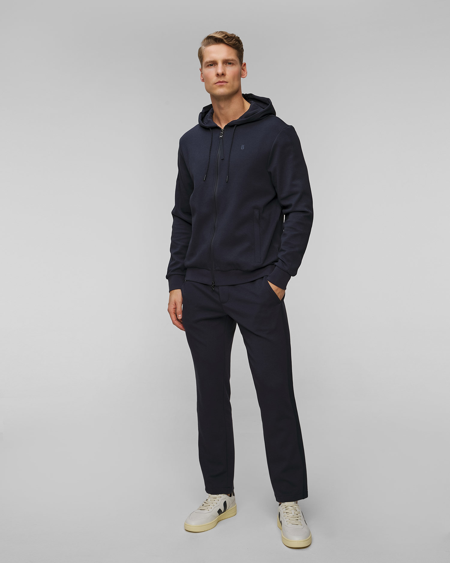 Men's navy blue trousers BOGNER Pepe-1