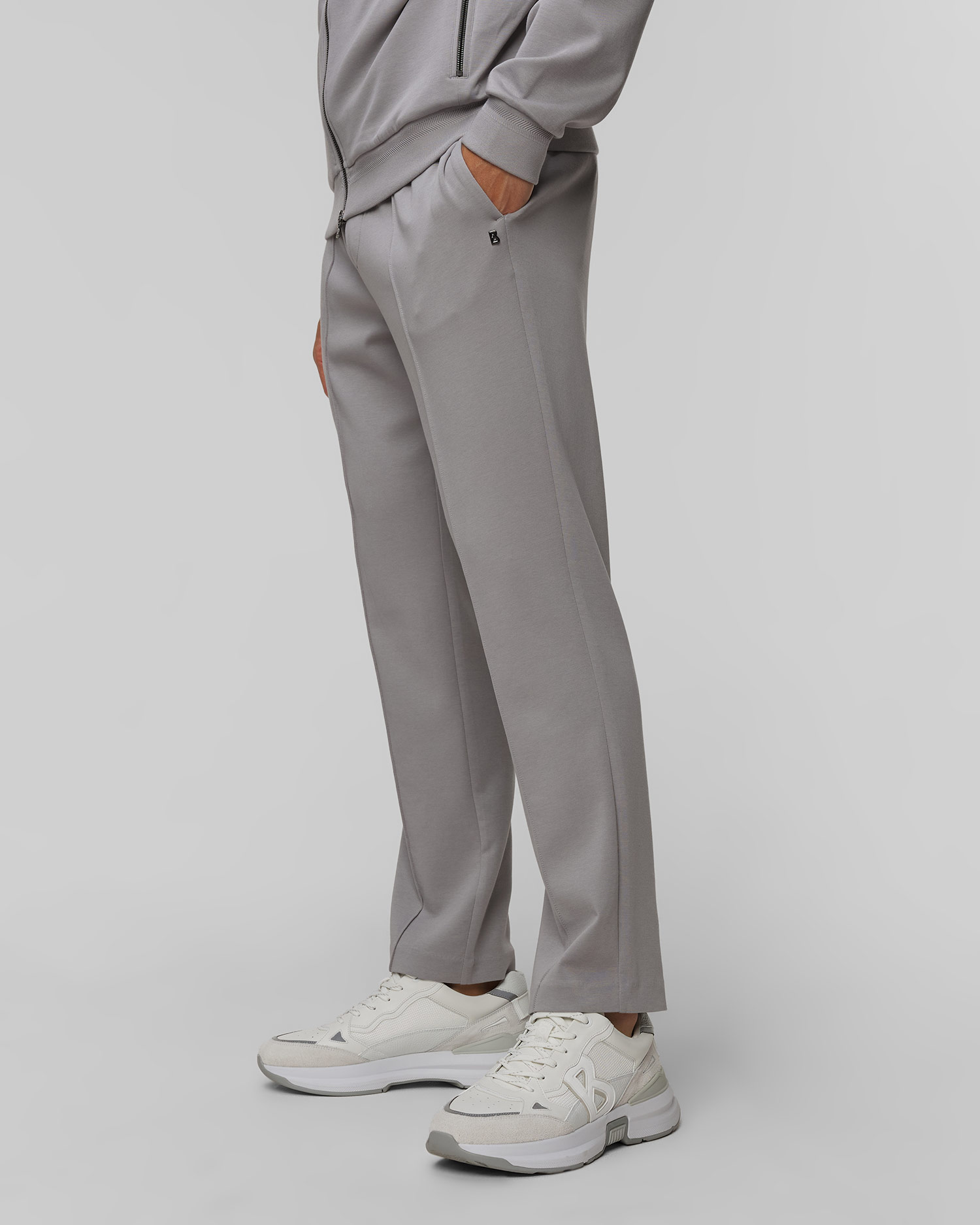 Pánske sivé teplákové nohavice s modálom BOGNER Stan