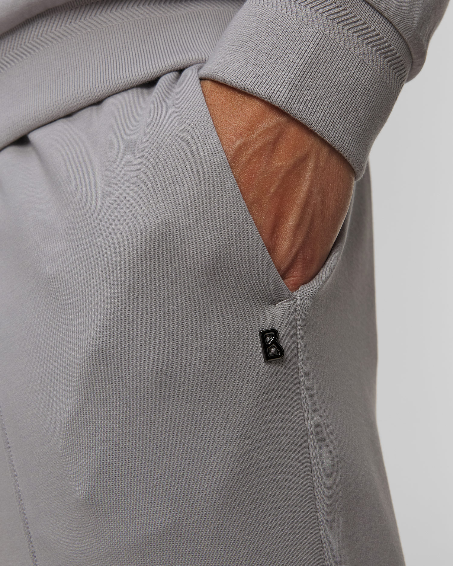 Pánske sivé teplákové nohavice s modálom BOGNER Stan