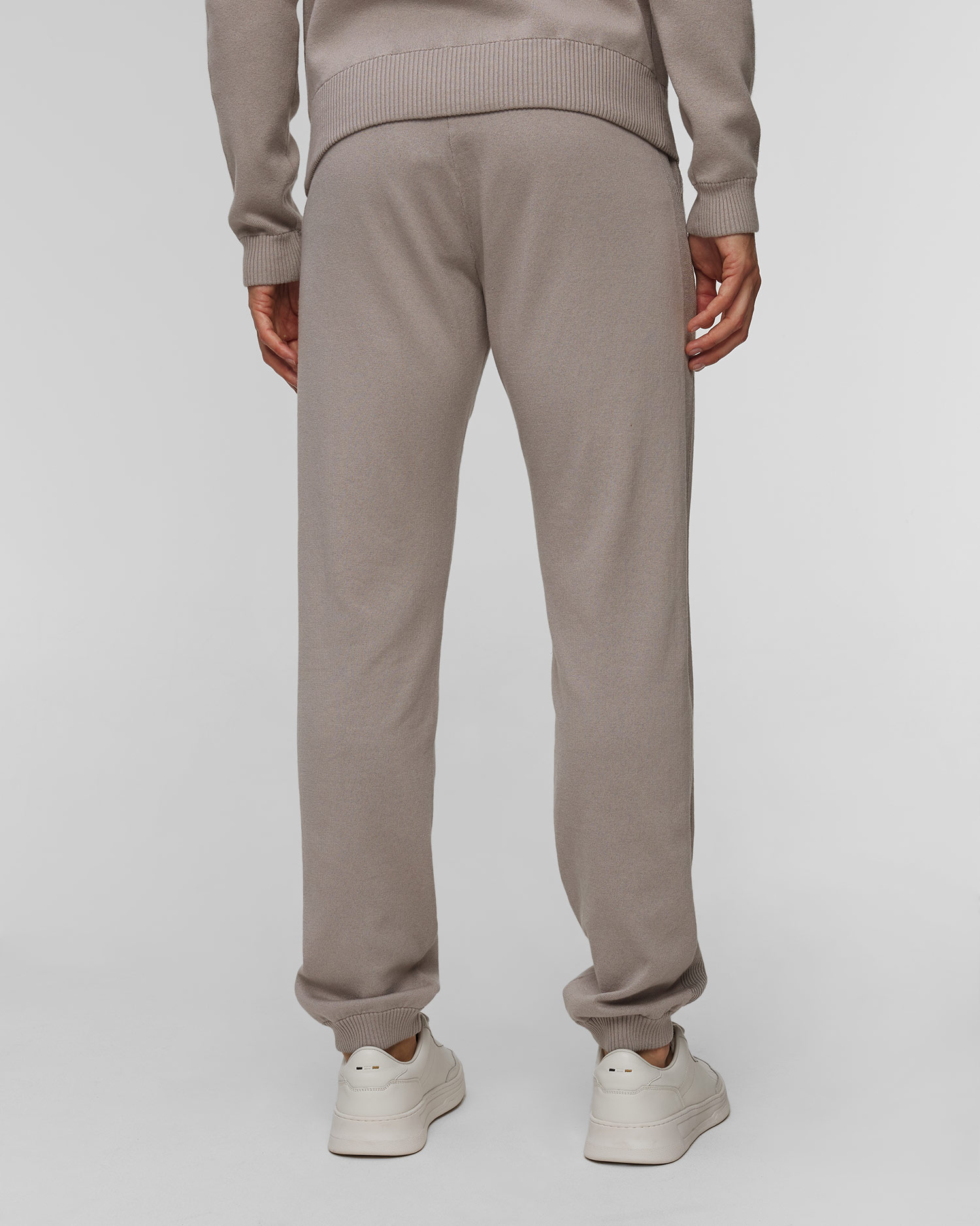 Pánske sivé nohavice s kašmírom BOGNER Nelwin