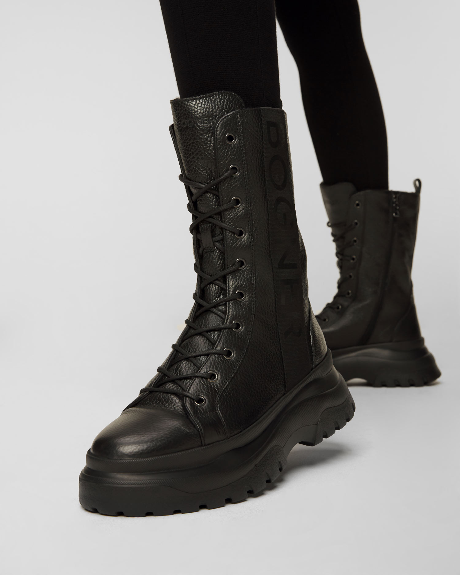 Wysokie buty zimowe damskie Bogner Banff 14 Czarne