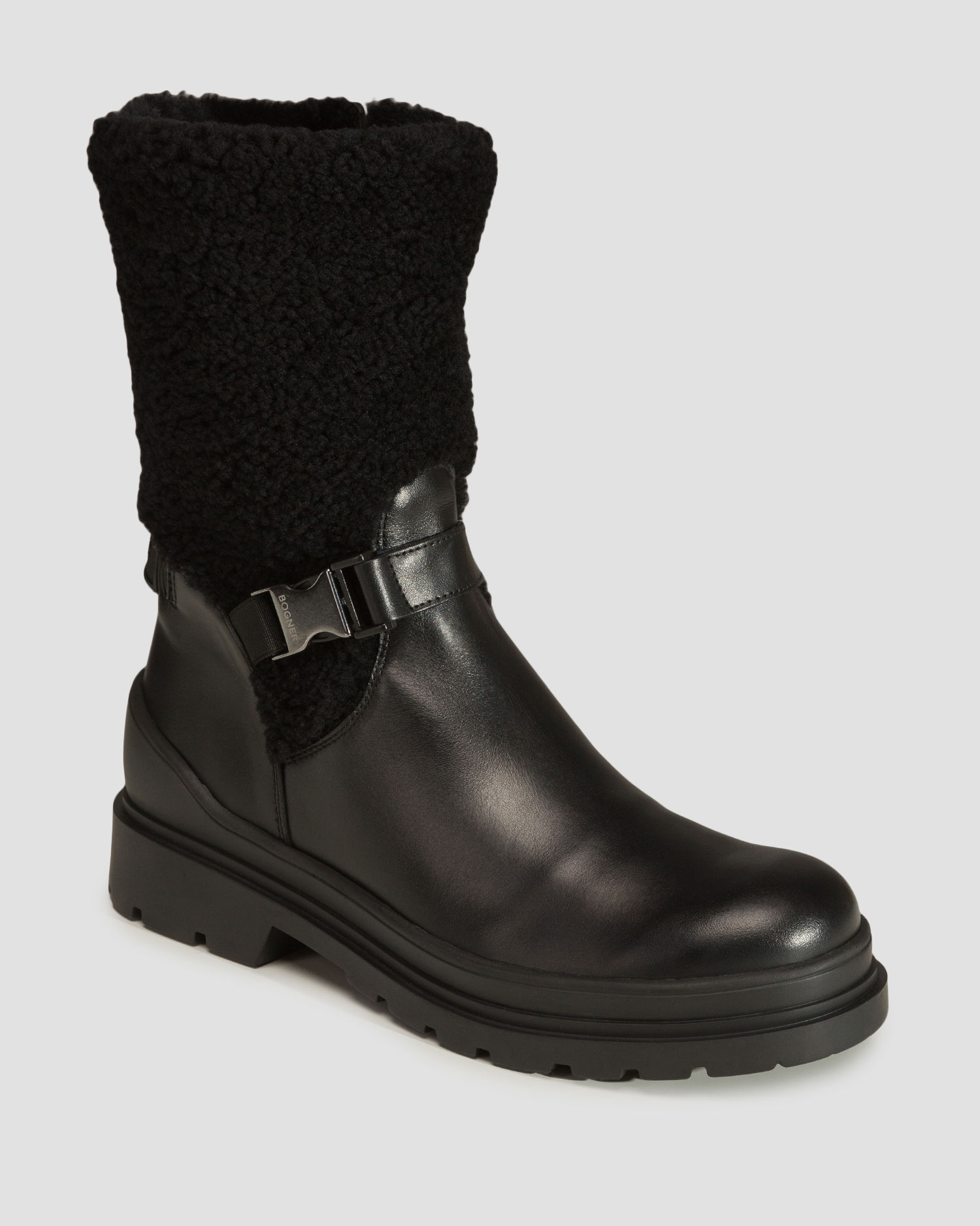 Bottes d'hiver cloutées pour femmes BOGNER St.Moritz 15 A Noir