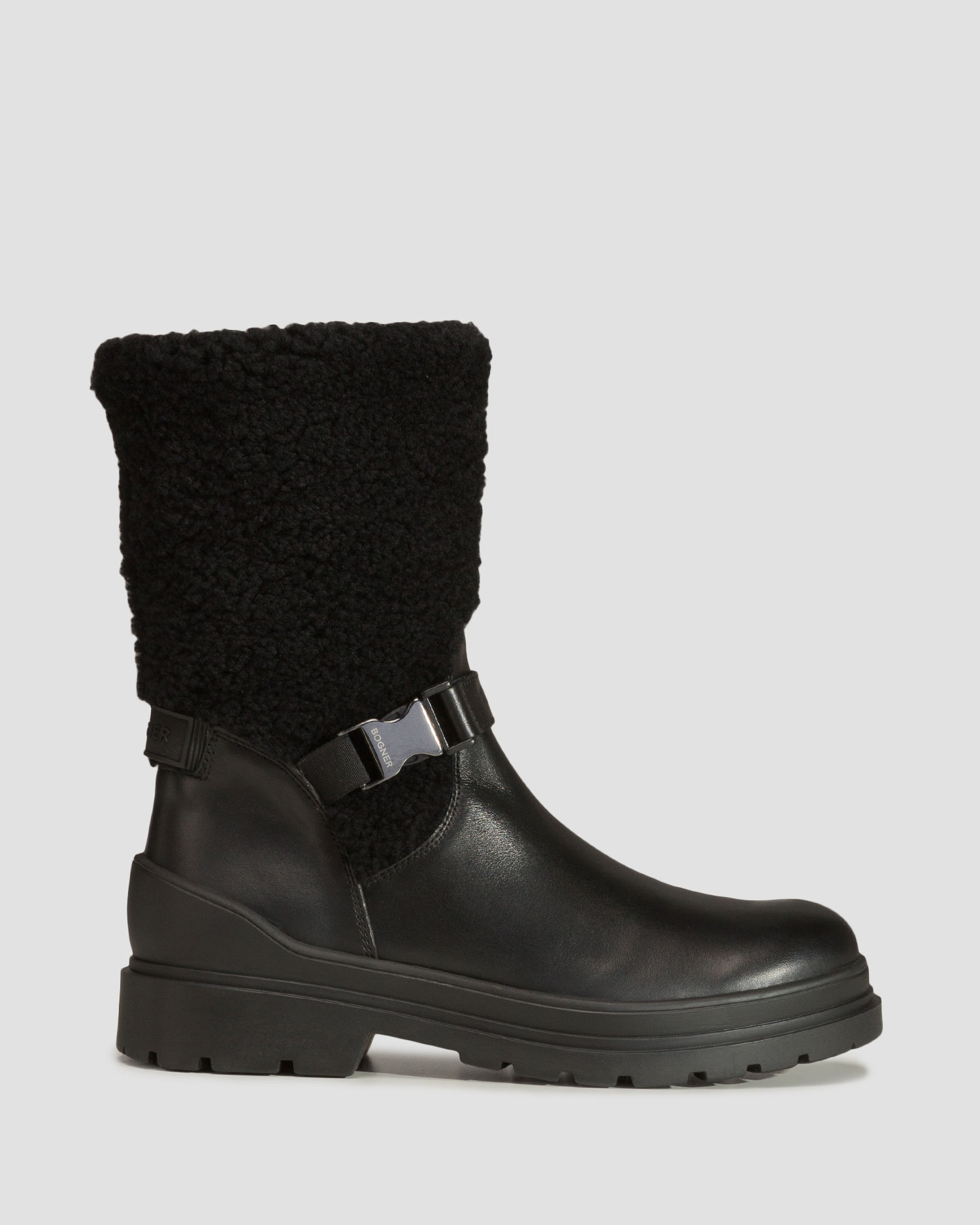 BOGNER St.Moritz 15 A Damen-Winterstiefel mit Spikes in Schwarz