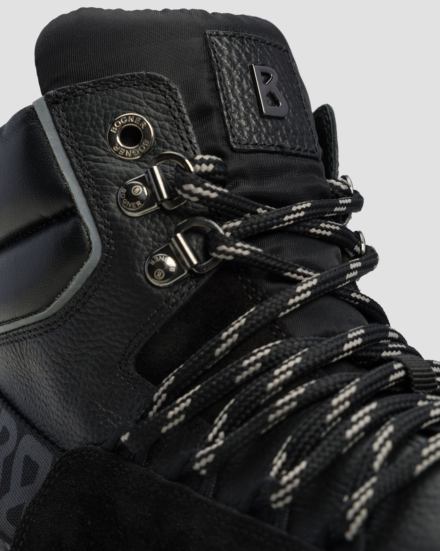 Czarne buty zimowe ze skóry damskie BOGNER Antwerp L20