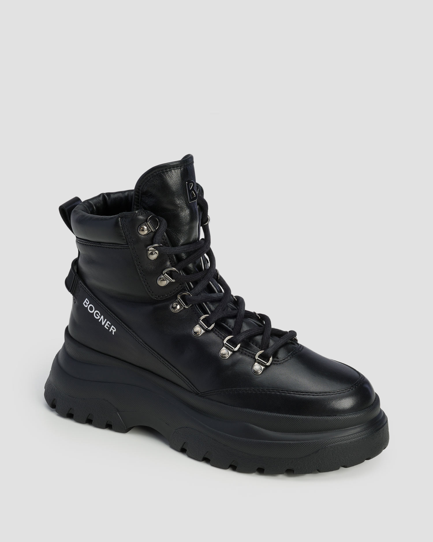 BOGNER Banff 15 Leder-Damenstiefel in Schwarz