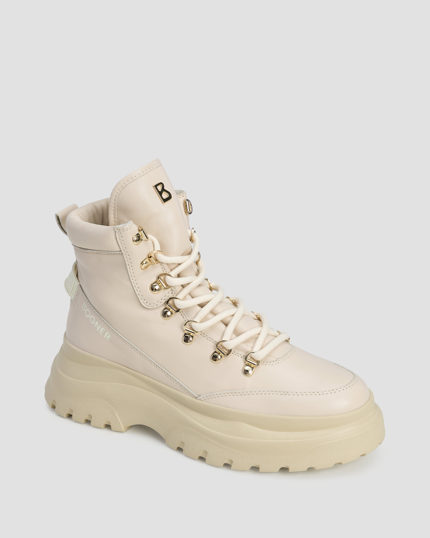 BOGNER Banff 15 Leder-Damenstiefel in Beige