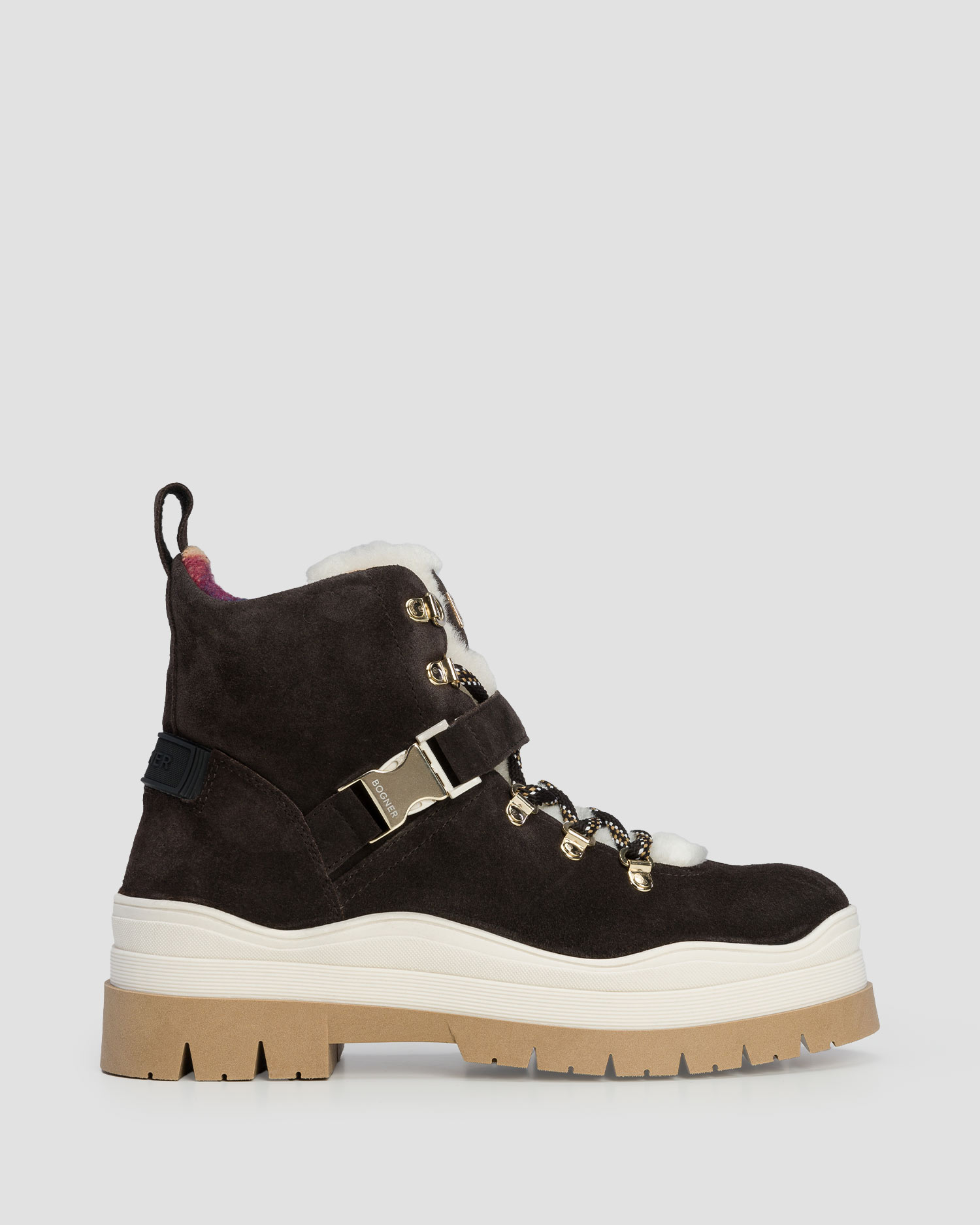 Brązowe buty skórzane damskie BOGNER Arosa 5C