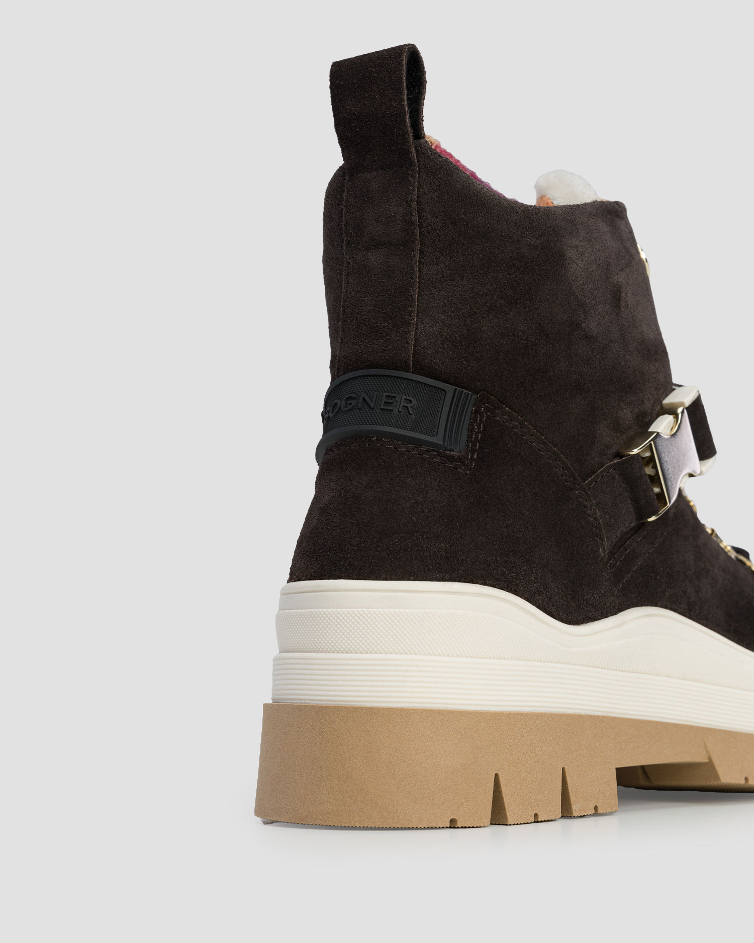 Brązowe buty skórzane damskie BOGNER Arosa 5C