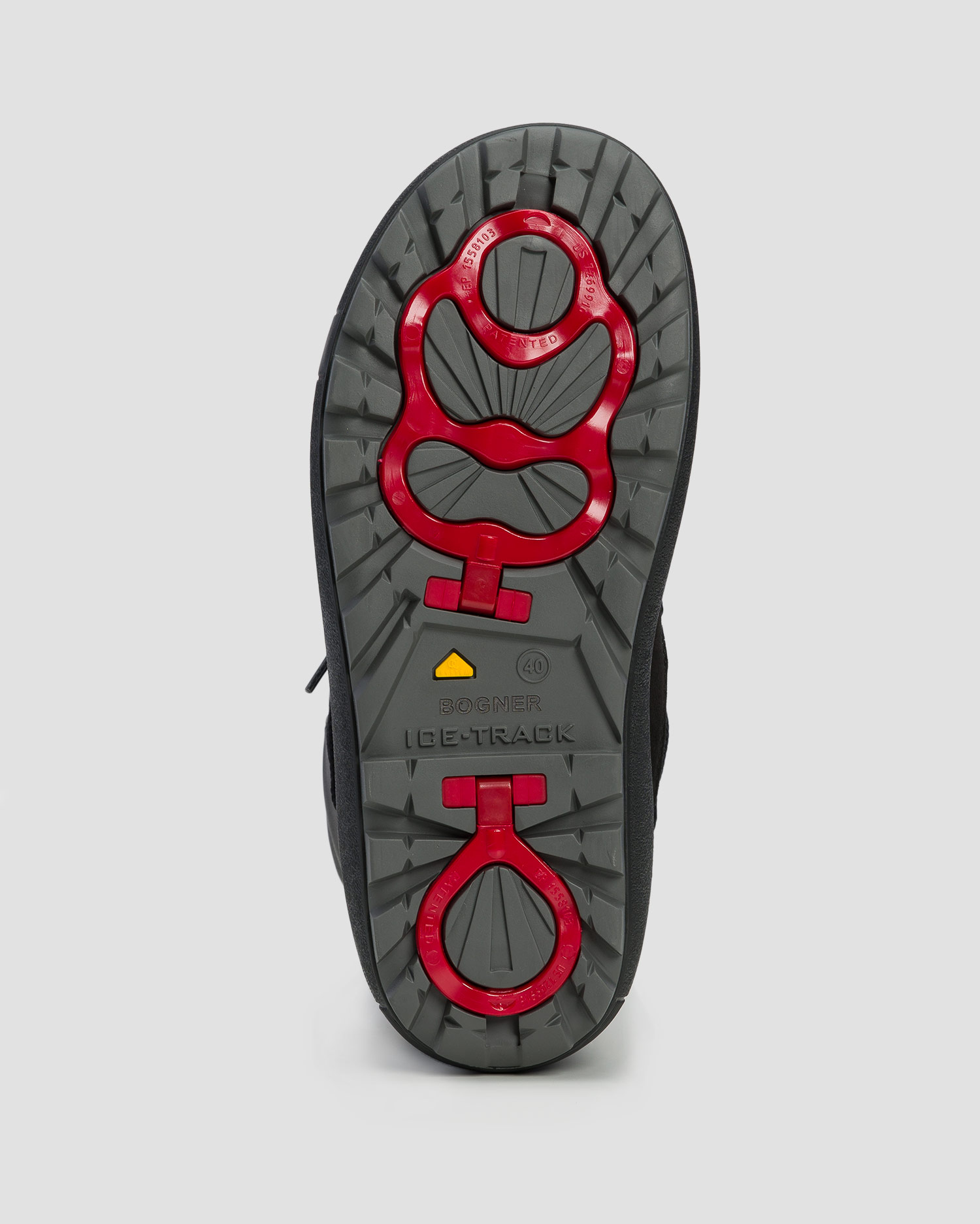 Women's black leather boots BOGNER Chamonix S 11A