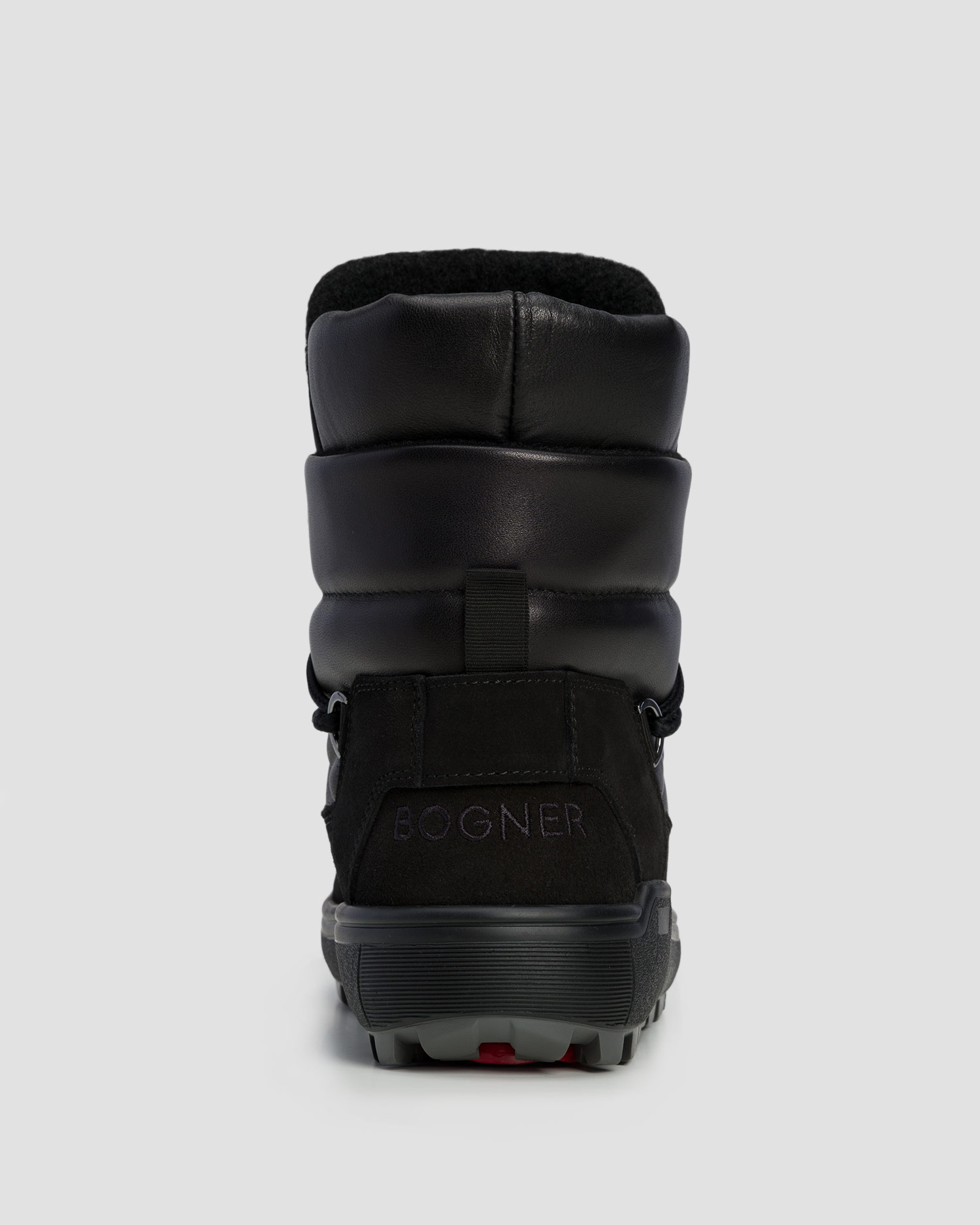 Women's black leather boots BOGNER Chamonix S 11A