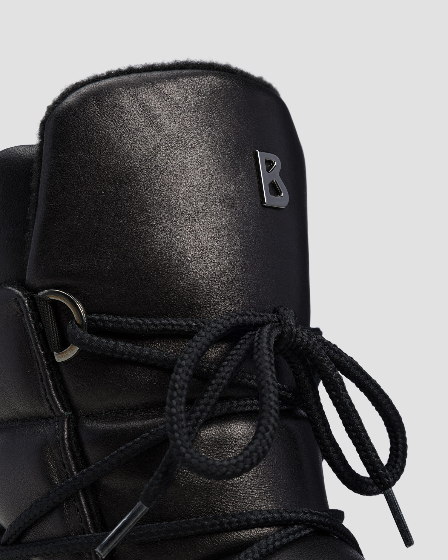 Women's black leather boots BOGNER Chamonix S 11A