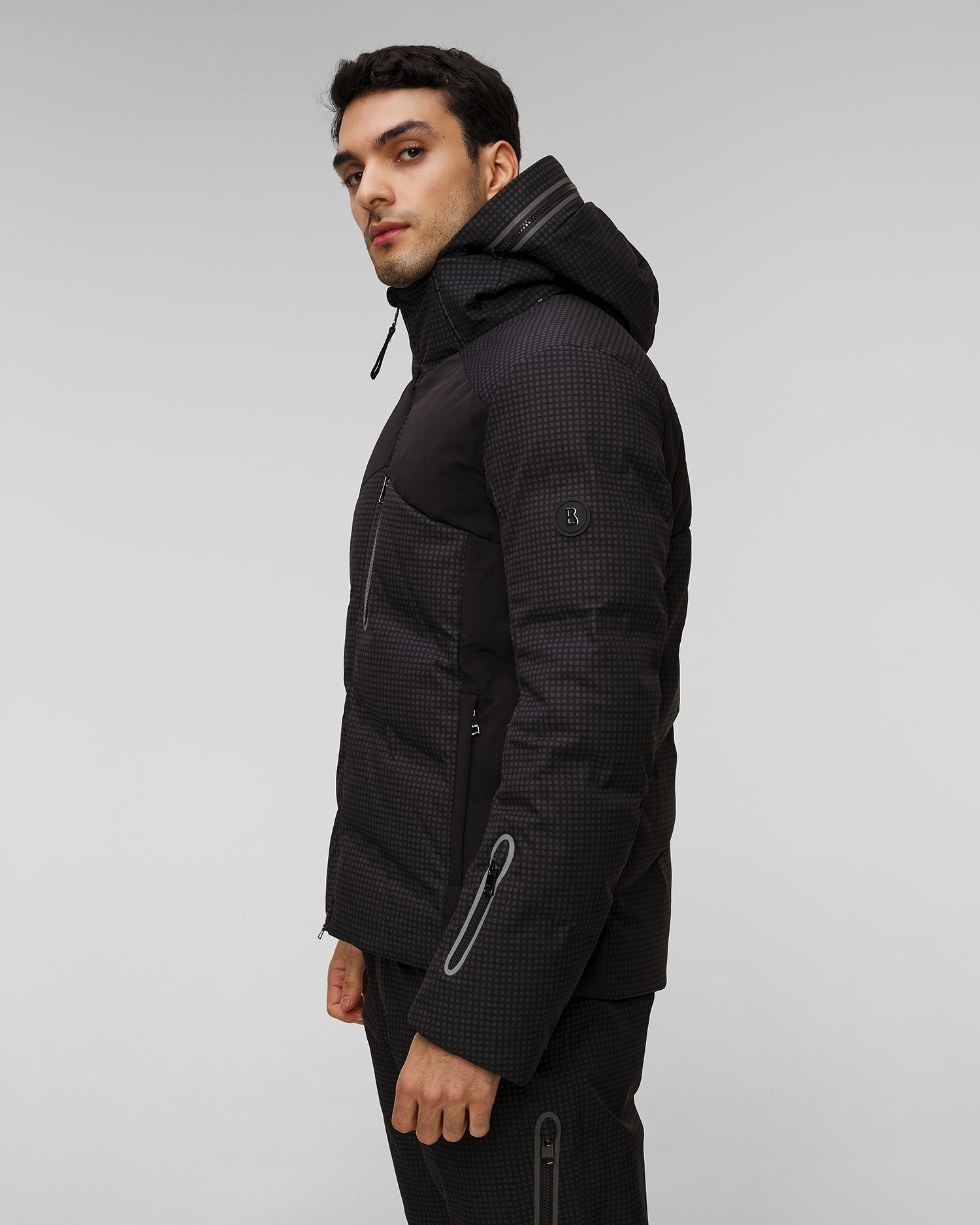 Czarna kurtka puchowa narciarska męska BOGNER Maad-D