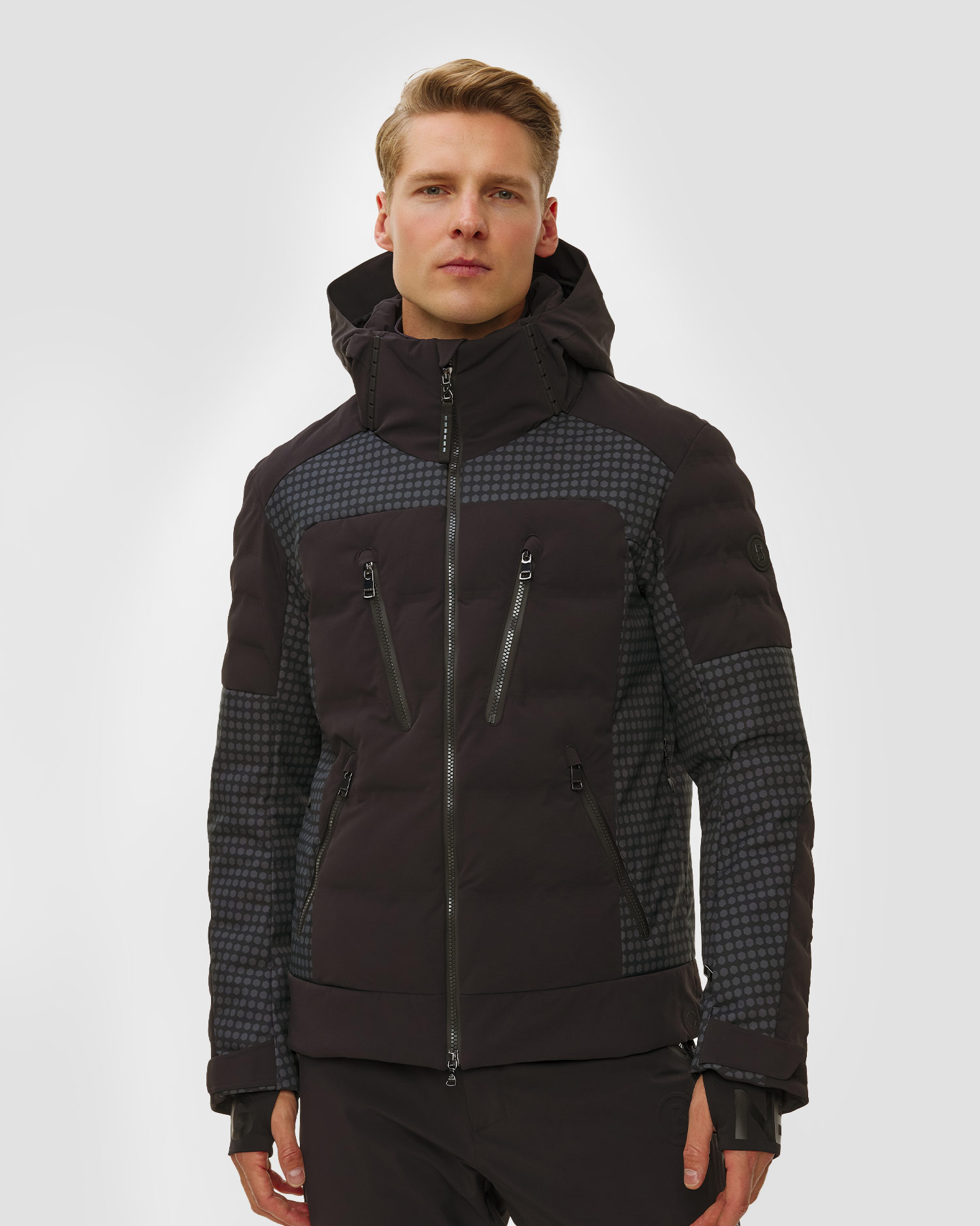 Men's ski jacket BOGNER Fionn2-T, Color/Pattern: Czarny