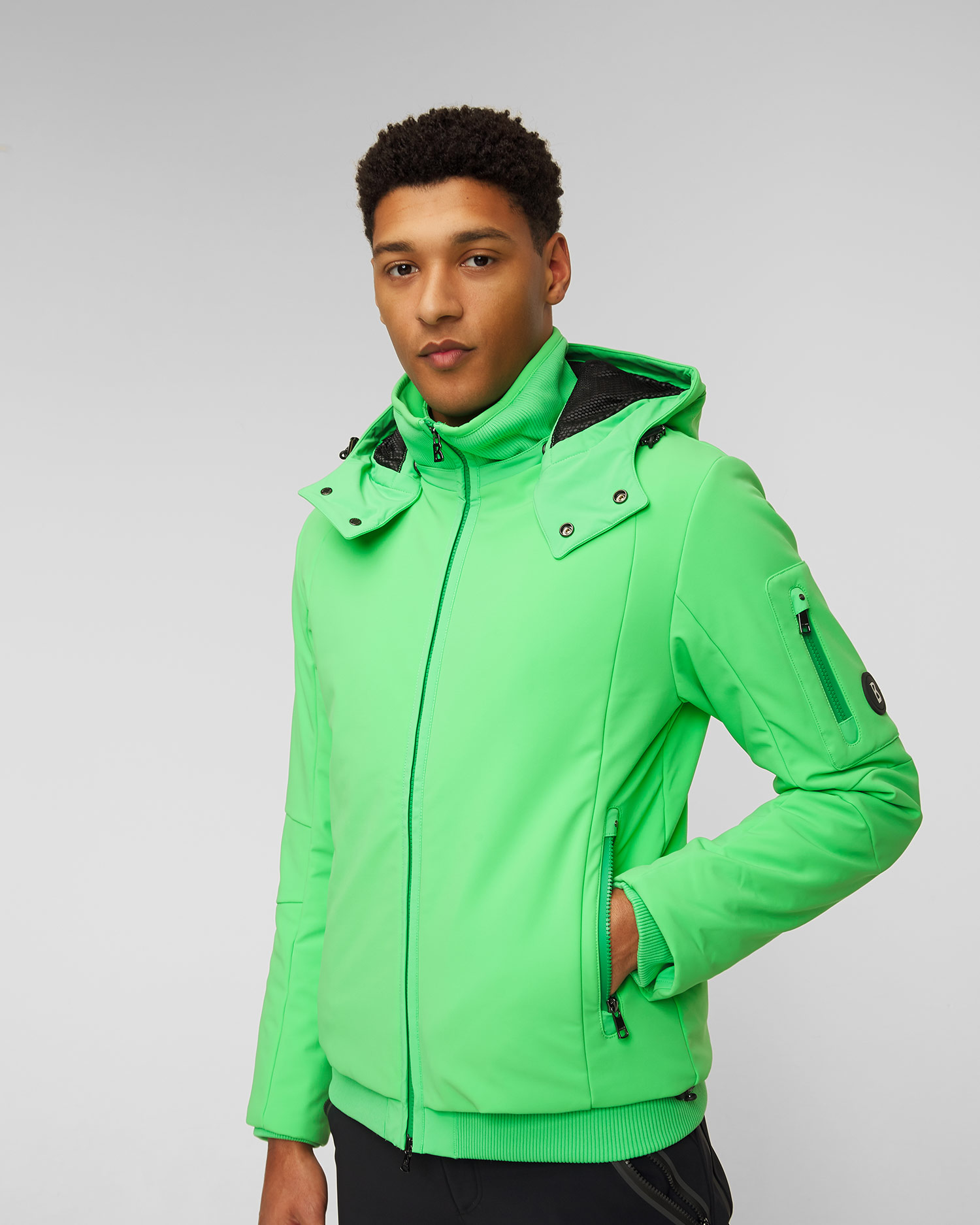 Zielona kurtka narciarska męska BOGNER Mino