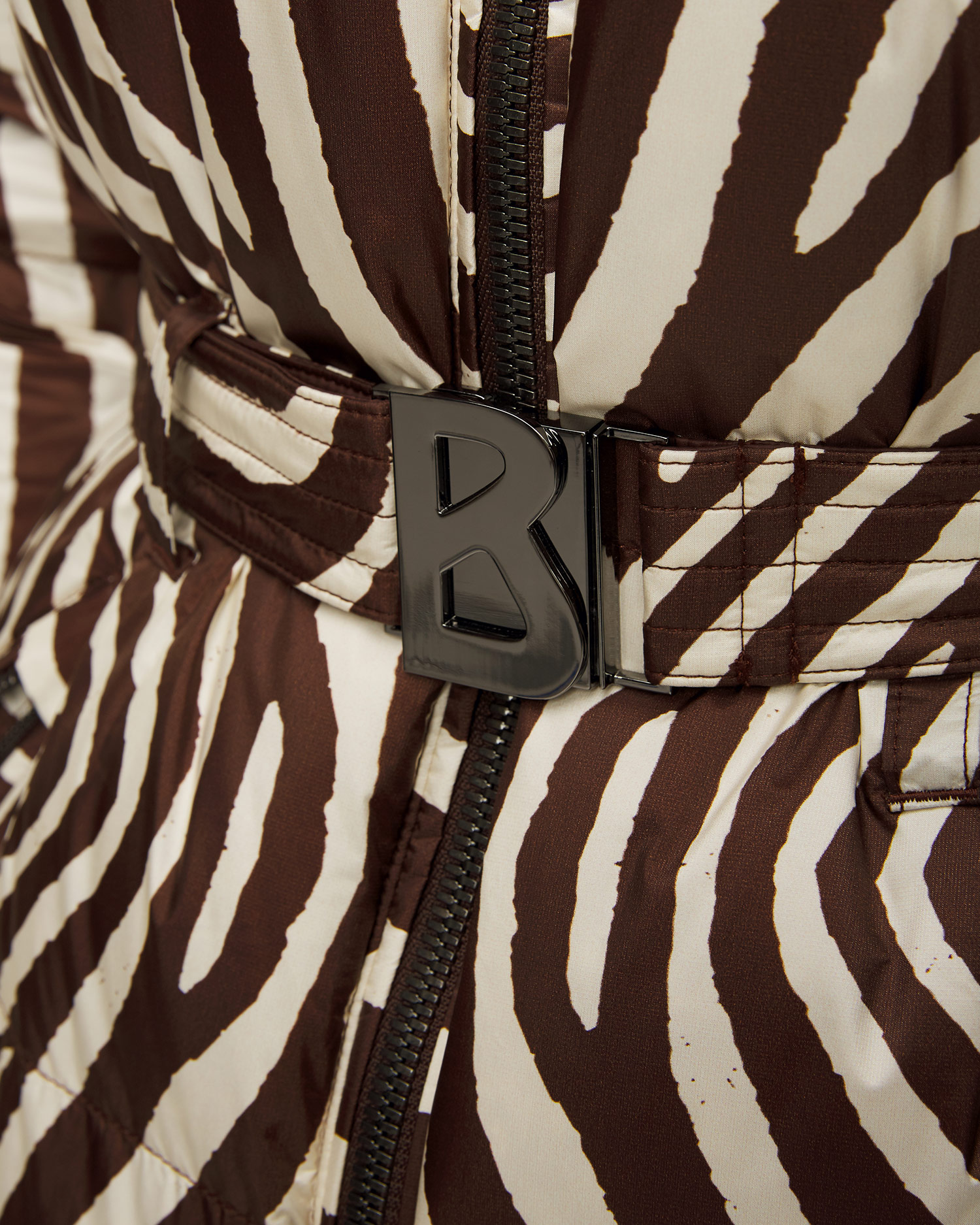 Puchowa kurtka narciarska w zwierzęcy print damska BOGNER Lucca-D