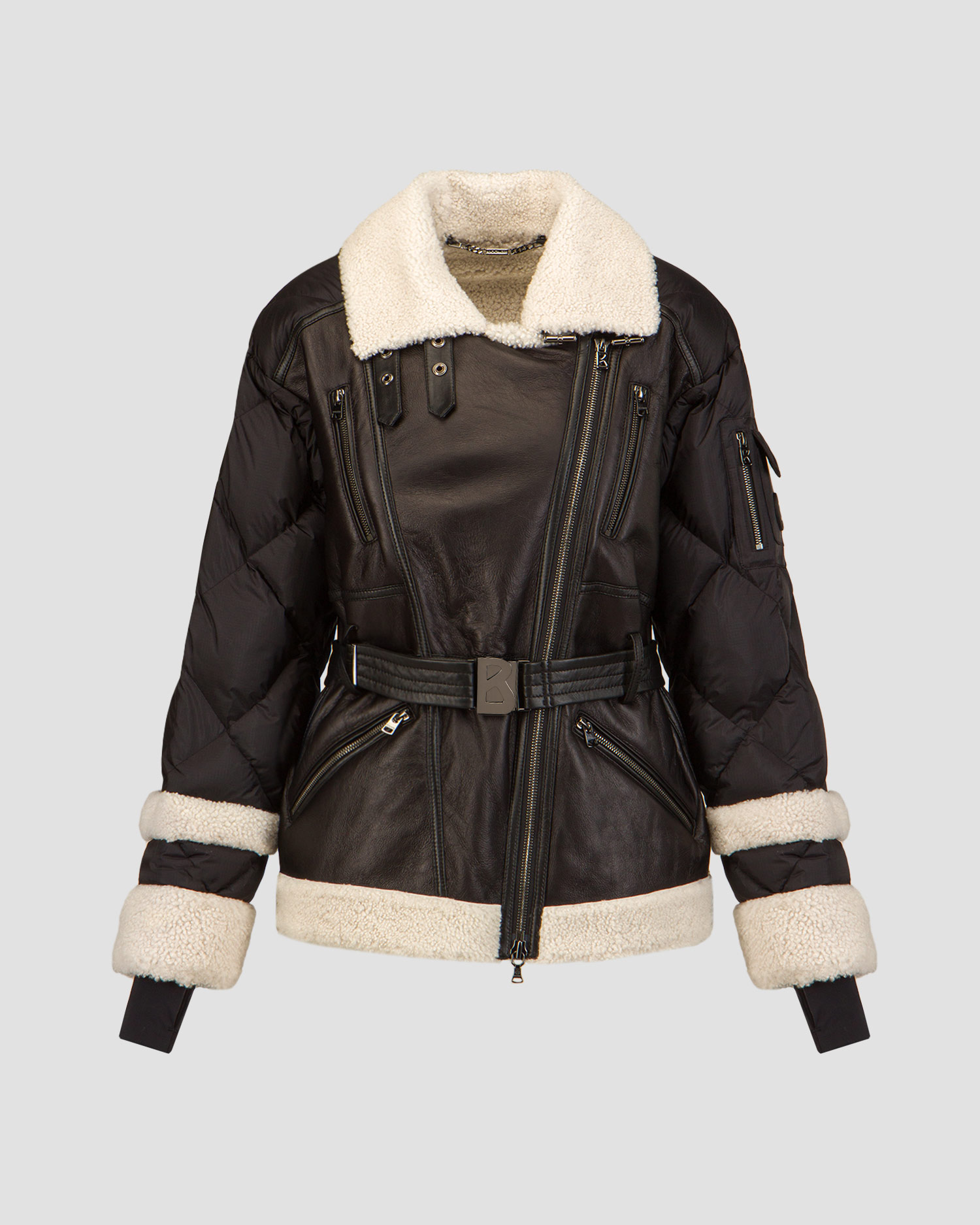 Veste de ski en cuir pour femmes BOGNER Luna-Ld