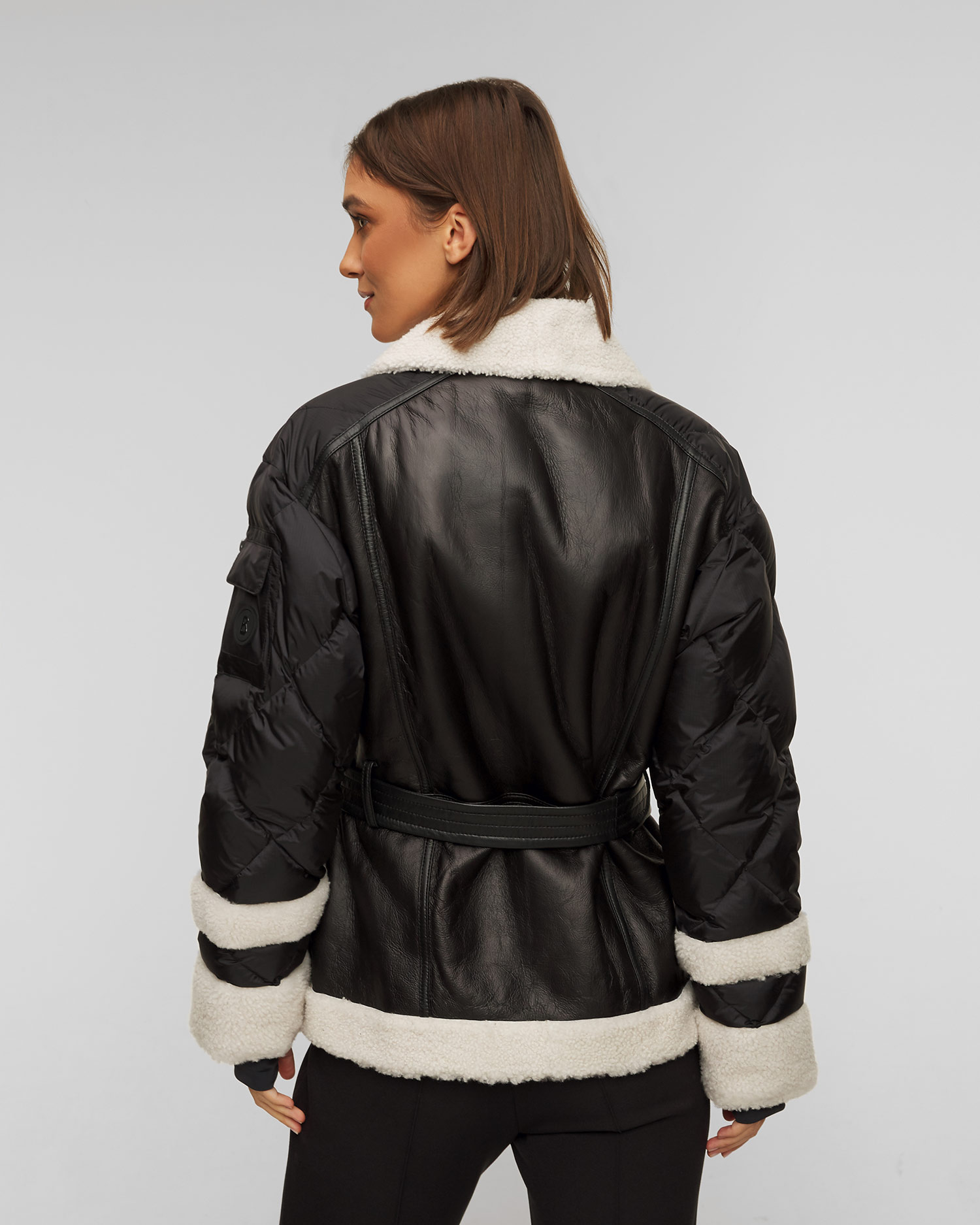 Veste de ski en cuir pour femmes BOGNER Luna-Ld