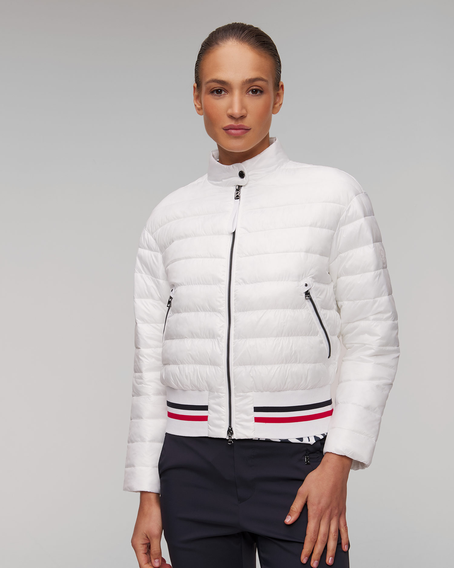 Bílá dámská prošívaná bunda BOGNER Kosy