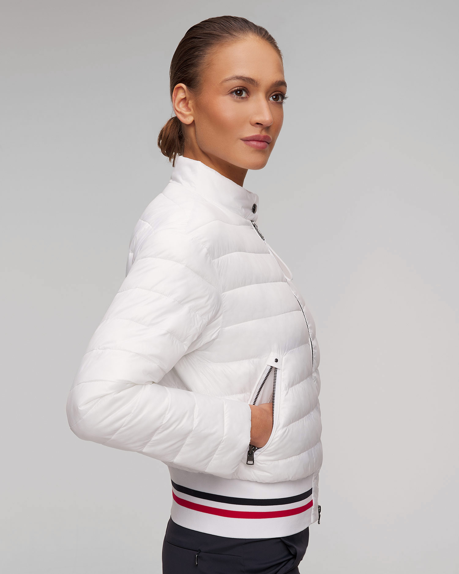 Bílá dámská prošívaná bunda BOGNER Kosy