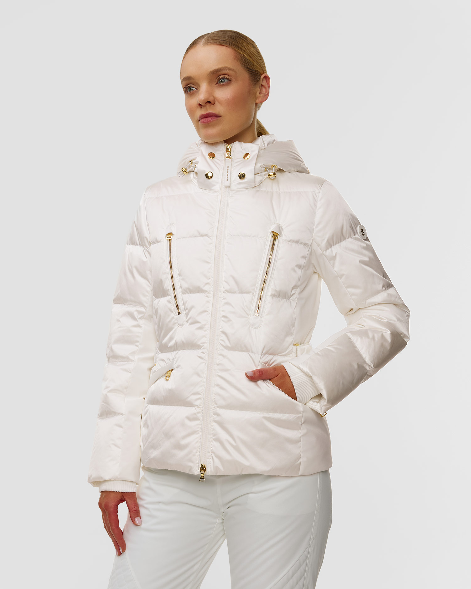 Bílá dámská péřová bunda BOGNER Selima