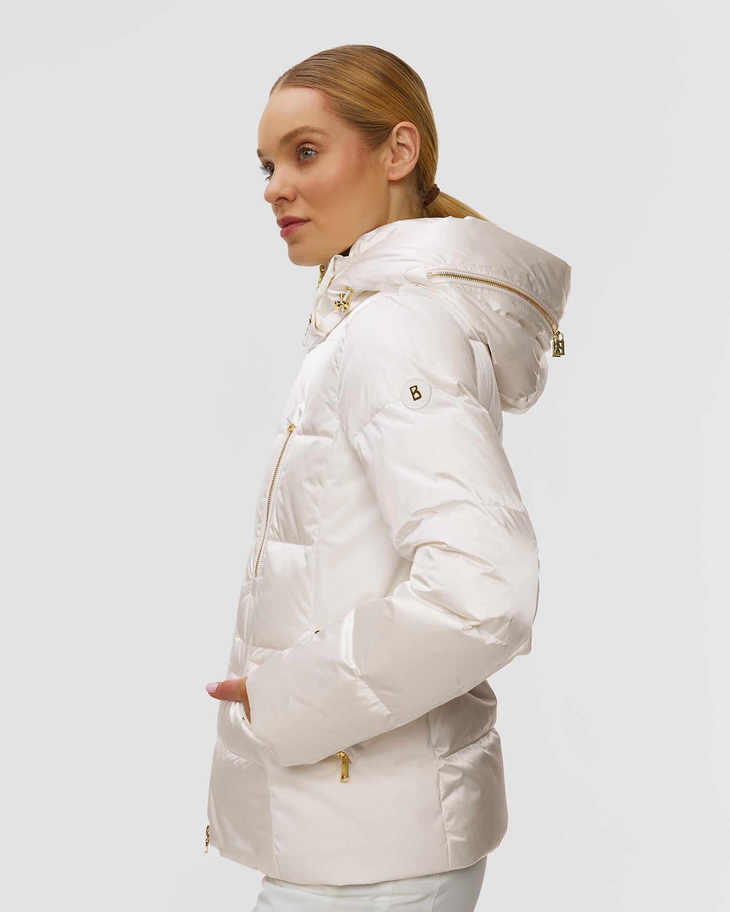 Biała kurtka puchowa damska BOGNER Selima