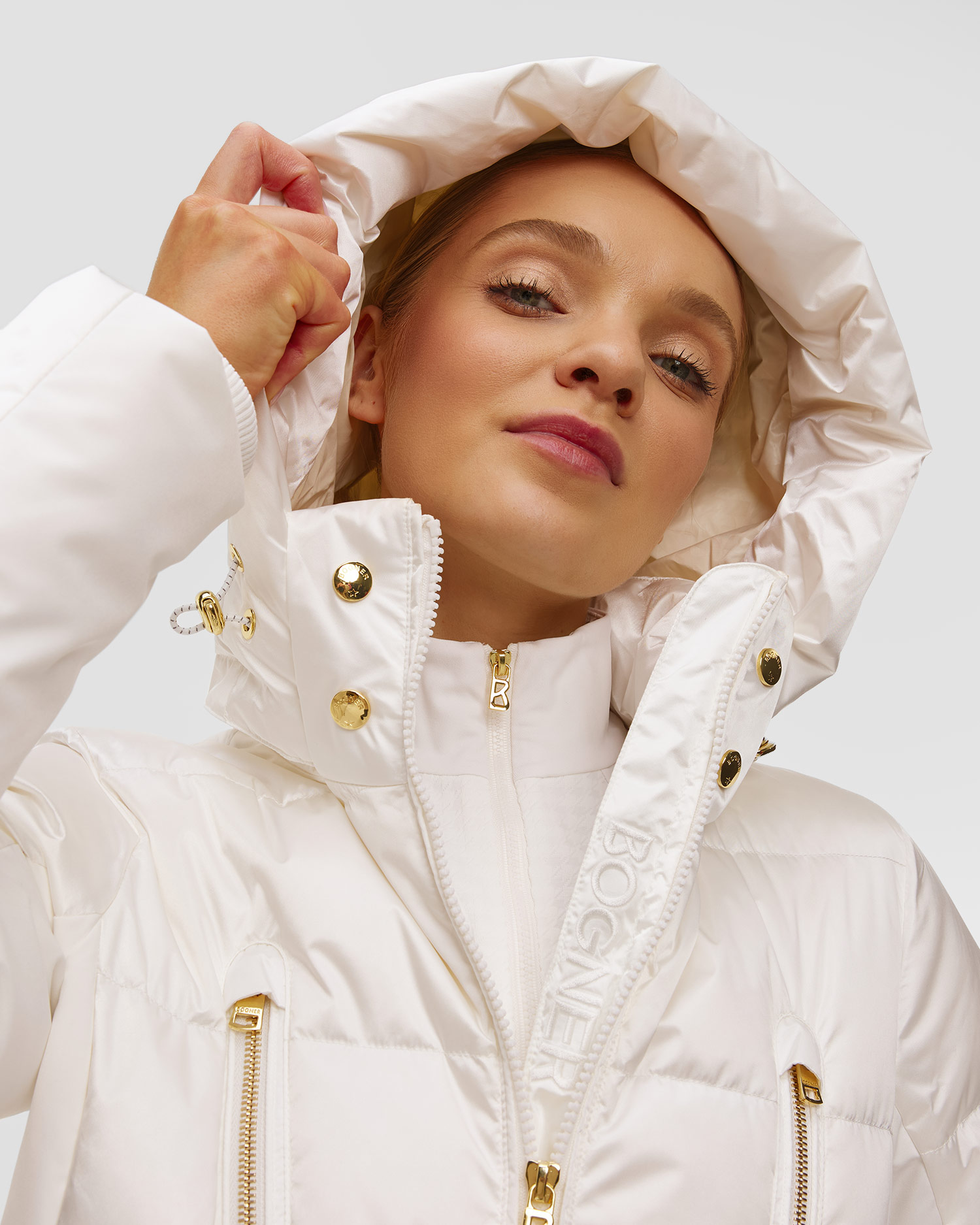 Bílá dámská péřová bunda BOGNER Selima