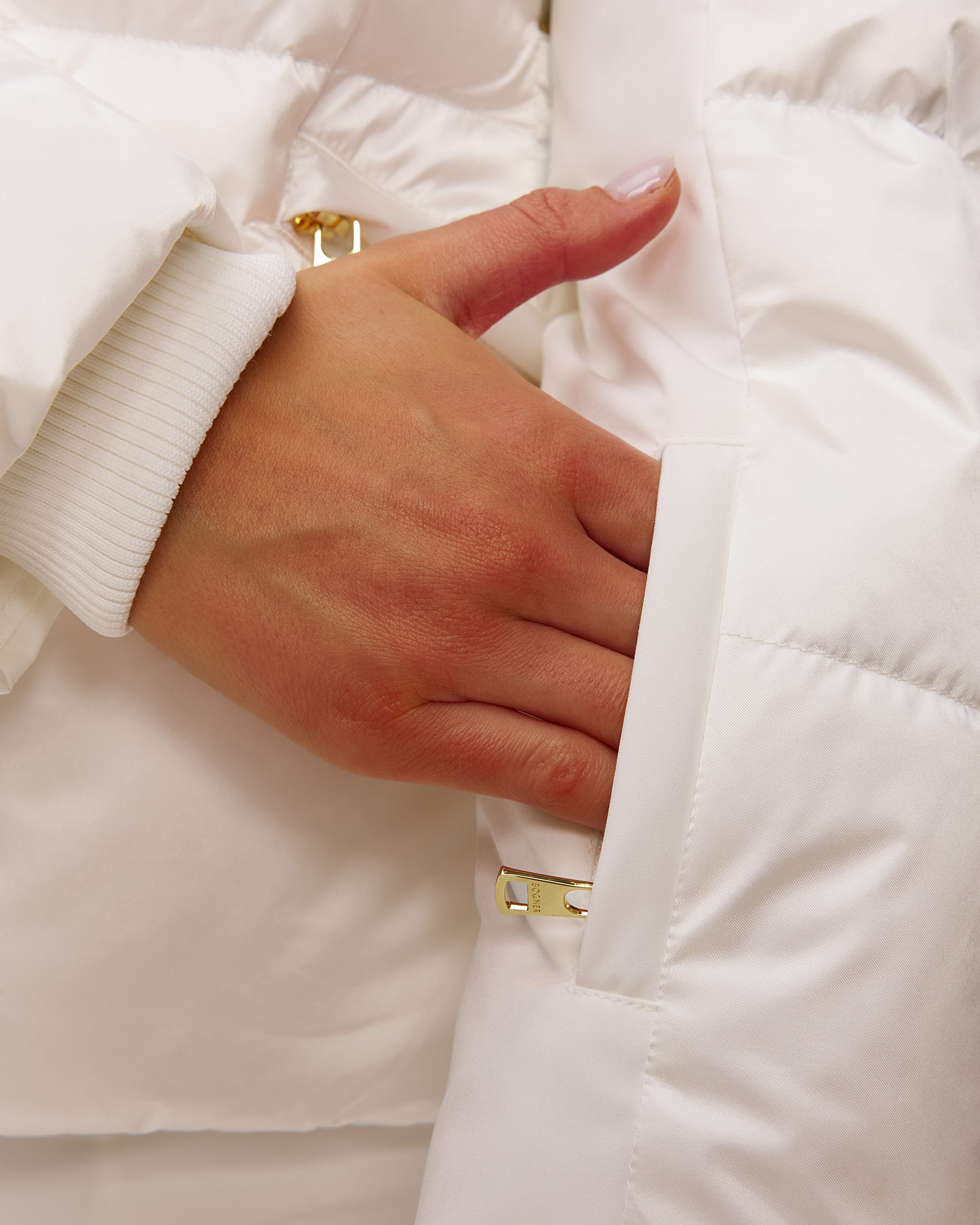 Biała kurtka puchowa damska BOGNER Selima