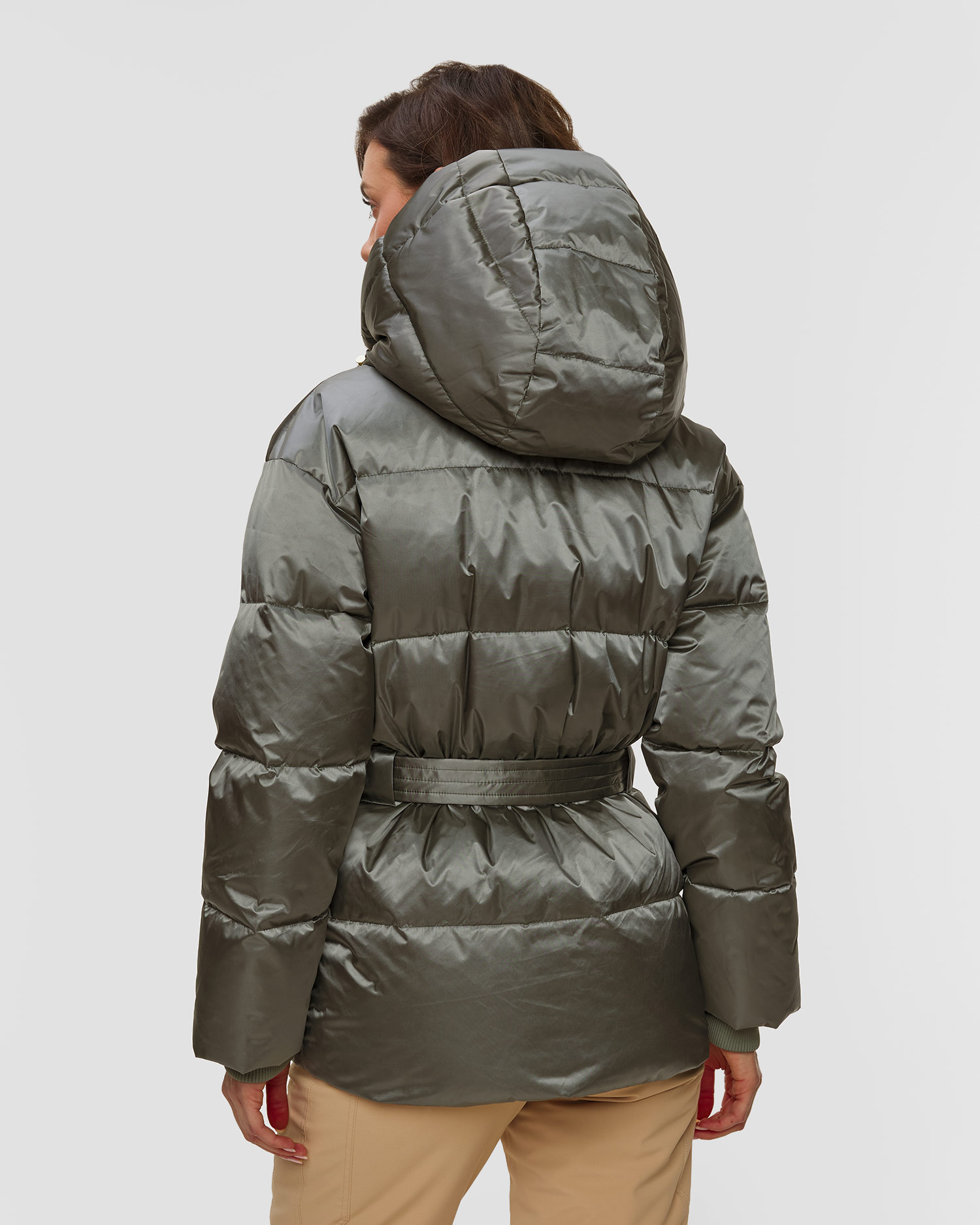 Oliwkowa kurtka narciarska damska BOGNER Lyra-Ld