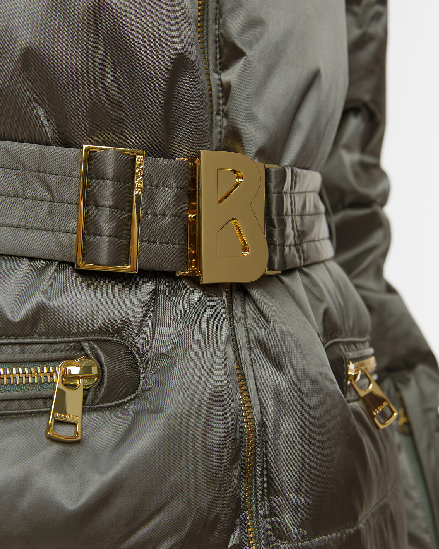 Dámská lyžařská bunda BOGNER Lyra-Ld v olivovém barevném odstínu