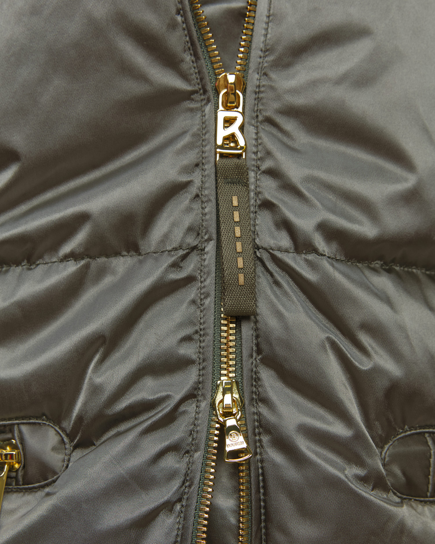 Oliwkowa kurtka narciarska damska BOGNER Lyra-Ld