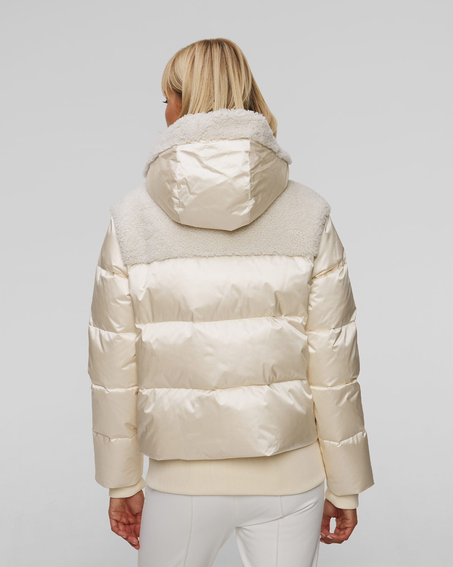 BOGNER Dia-Ld Damen-Skijacke mit Fell in Beige