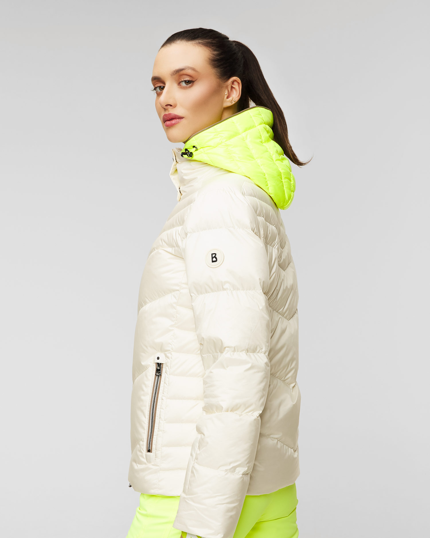 Jachetă de schi pentru femei BOGNER Calie-D - alb