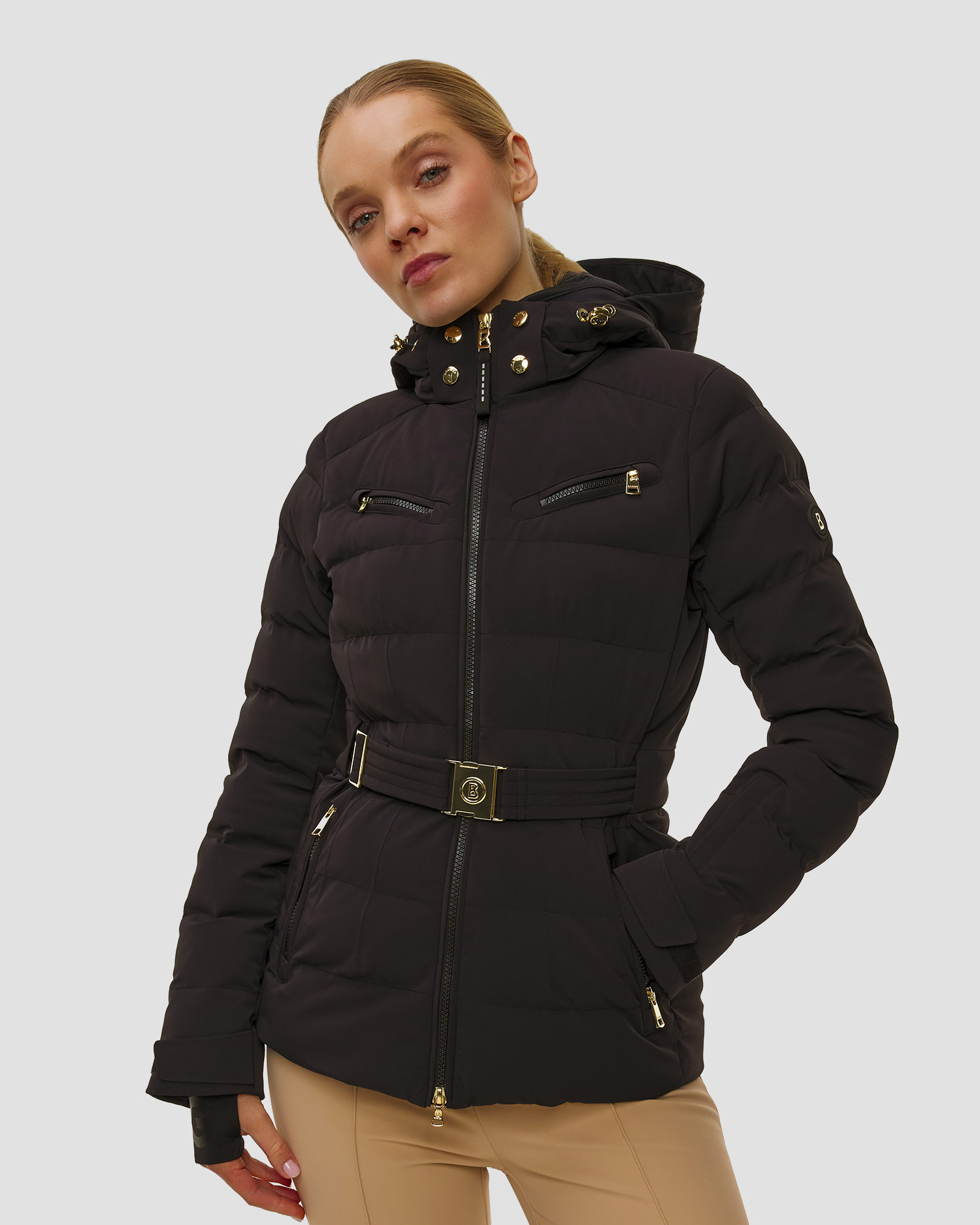 Dámska čierna lyžiarska bunda BOGNER Ellya2-T