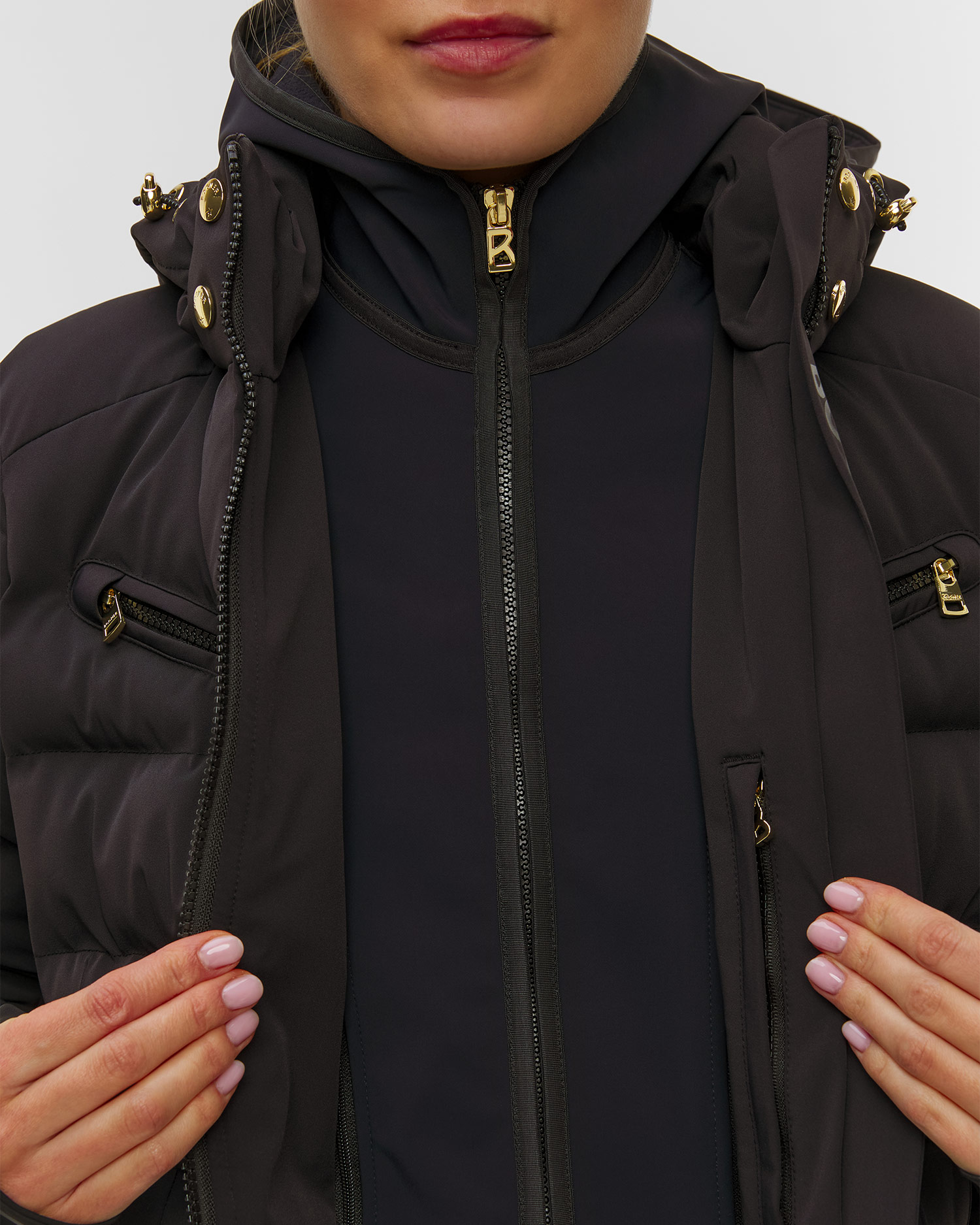 Dámska čierna lyžiarska bunda BOGNER Ellya2-T