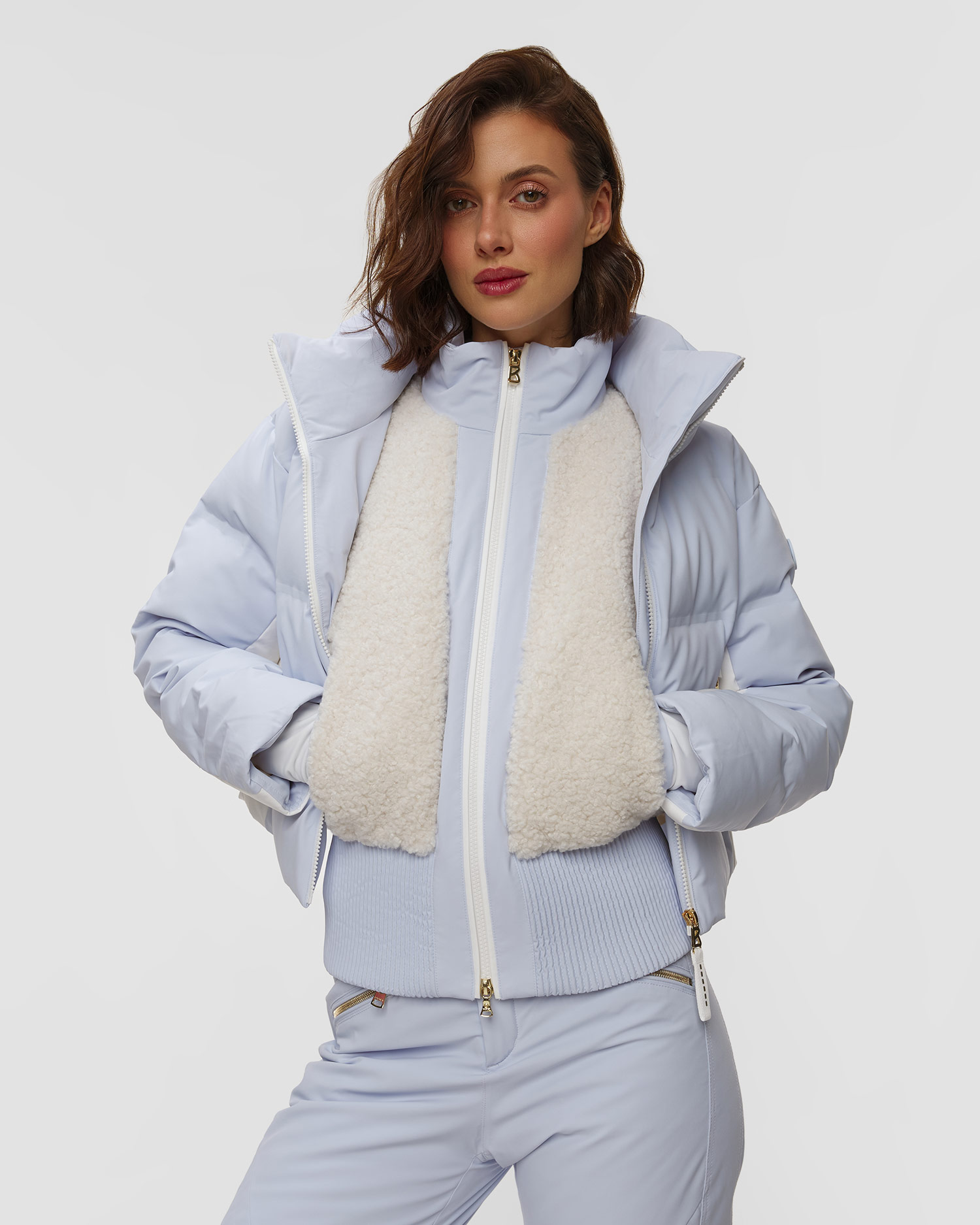 Světle modrá dámská lyžařská bunda BOGNER Suri-D