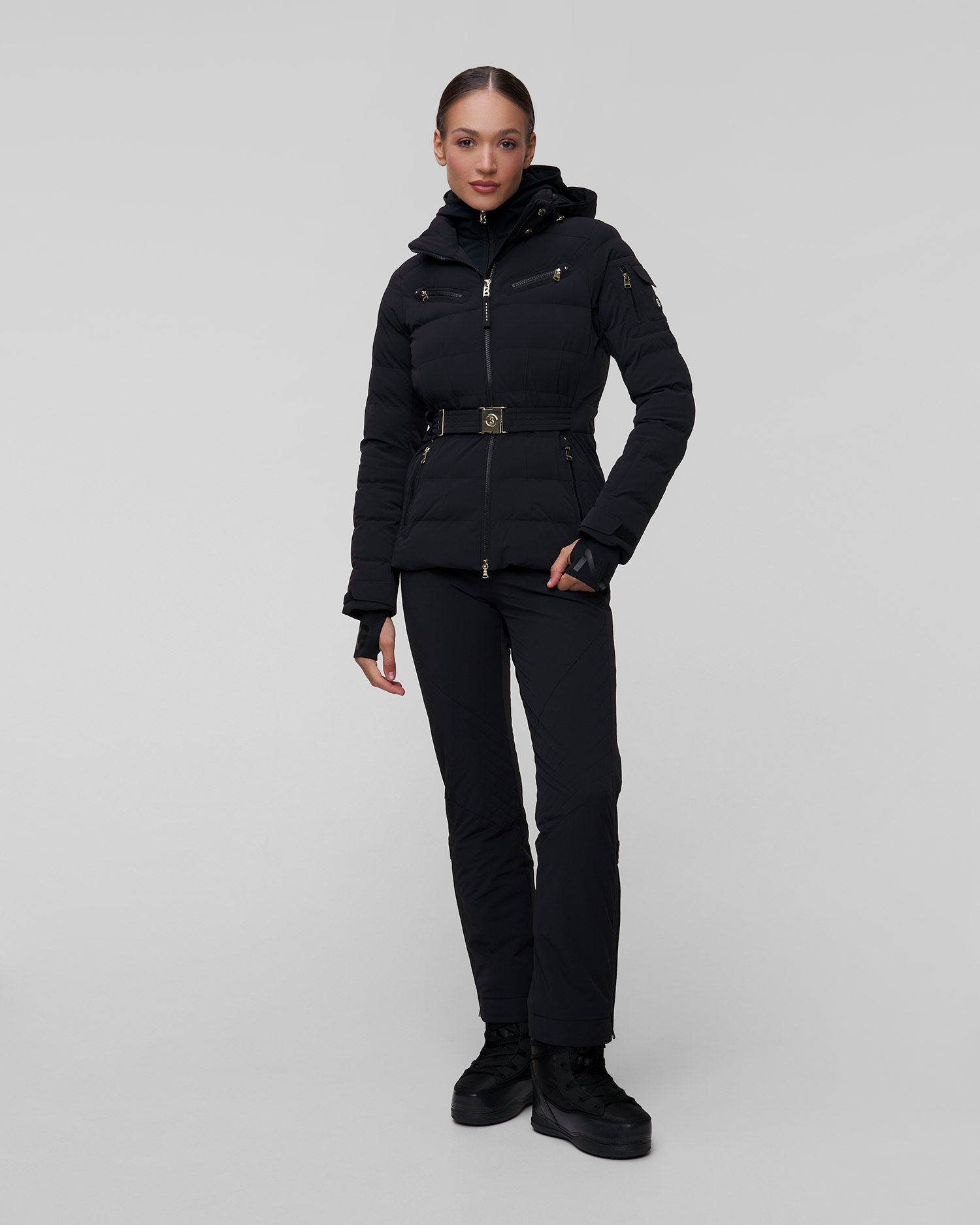 Czarna kurtka narciarska damska BOGNER Ellya1-T