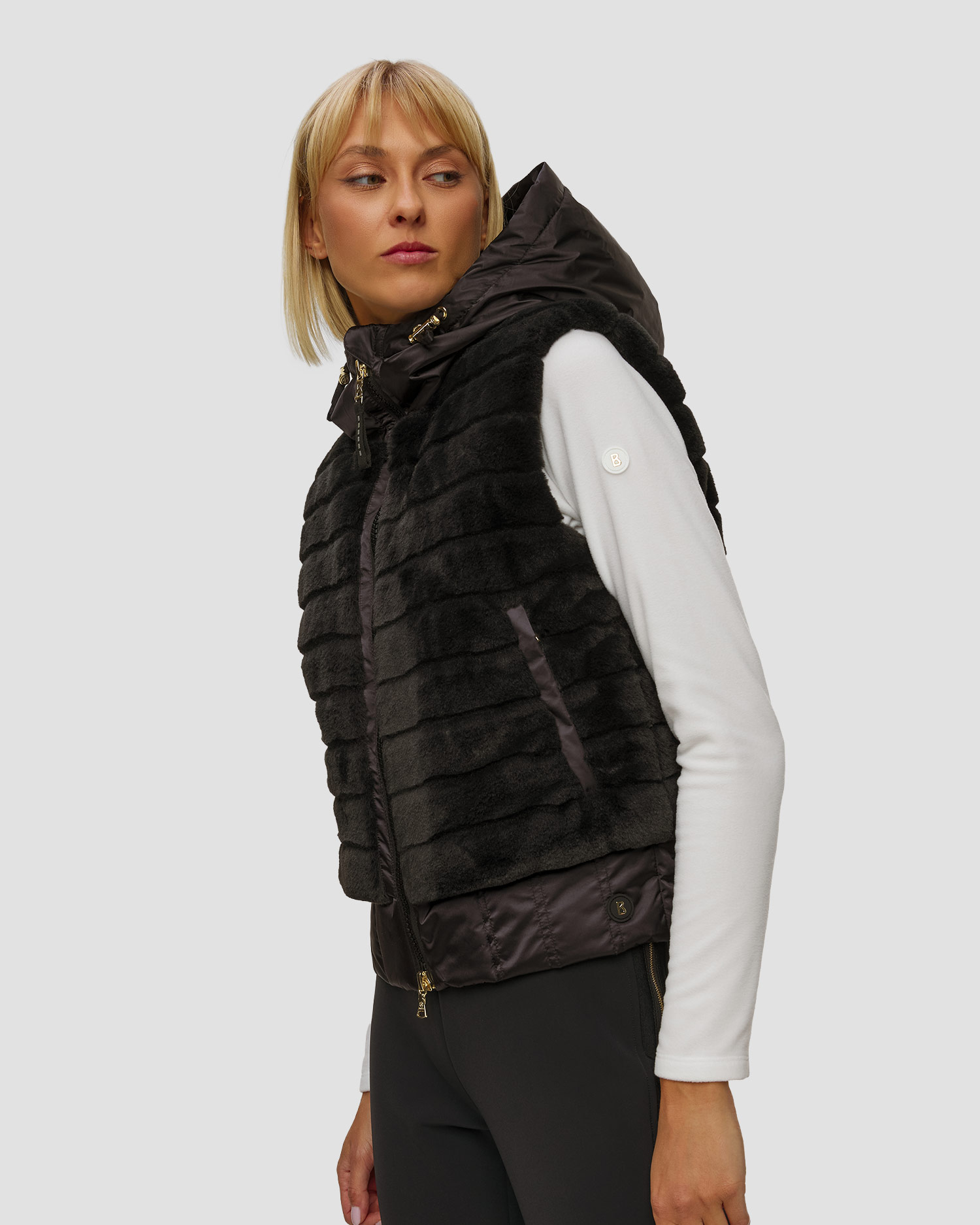 Černá dámská prošívaná vesta BOGNER Yumi-D