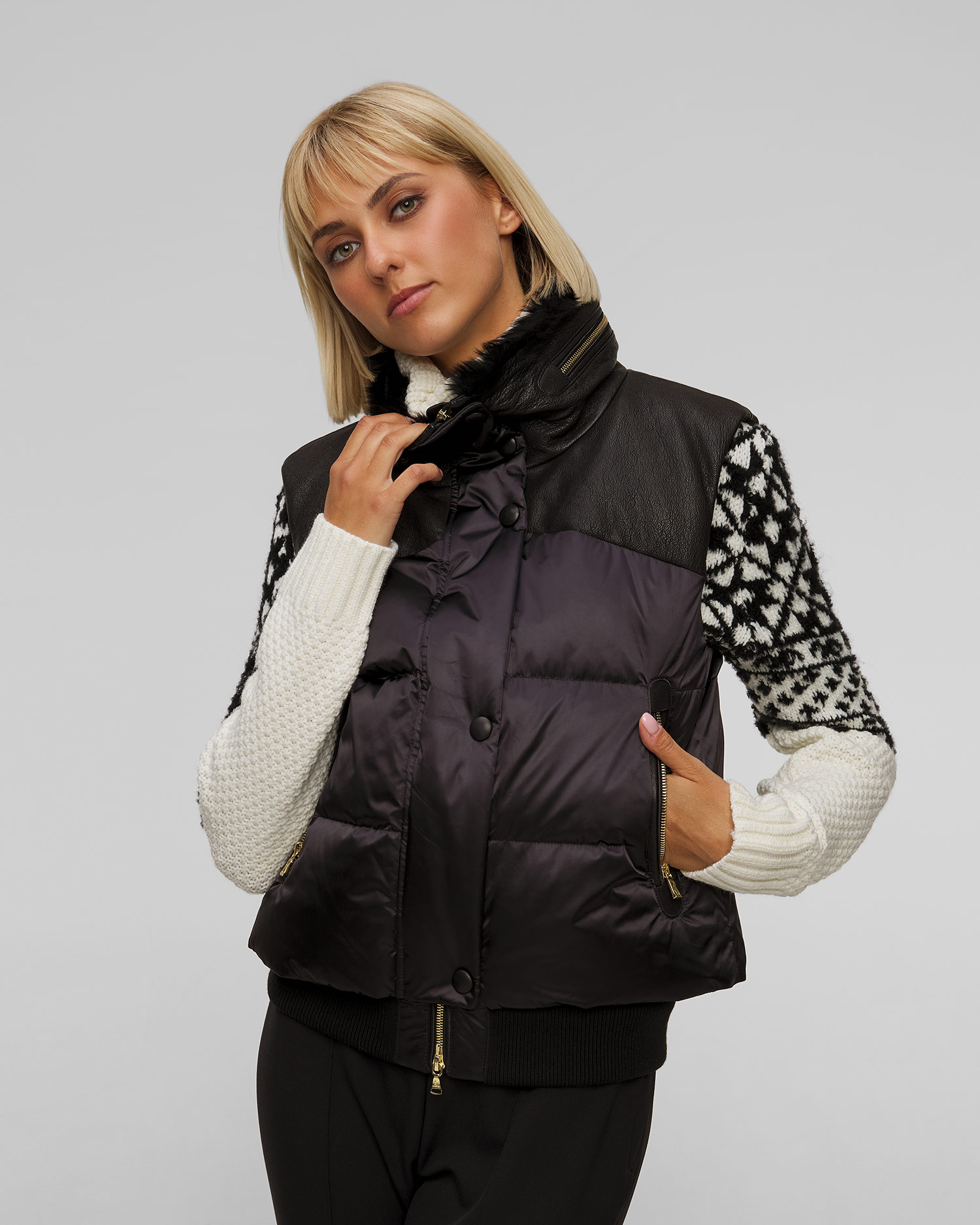 Vestă neagră pentru femei BOGNER Nelli-Ld