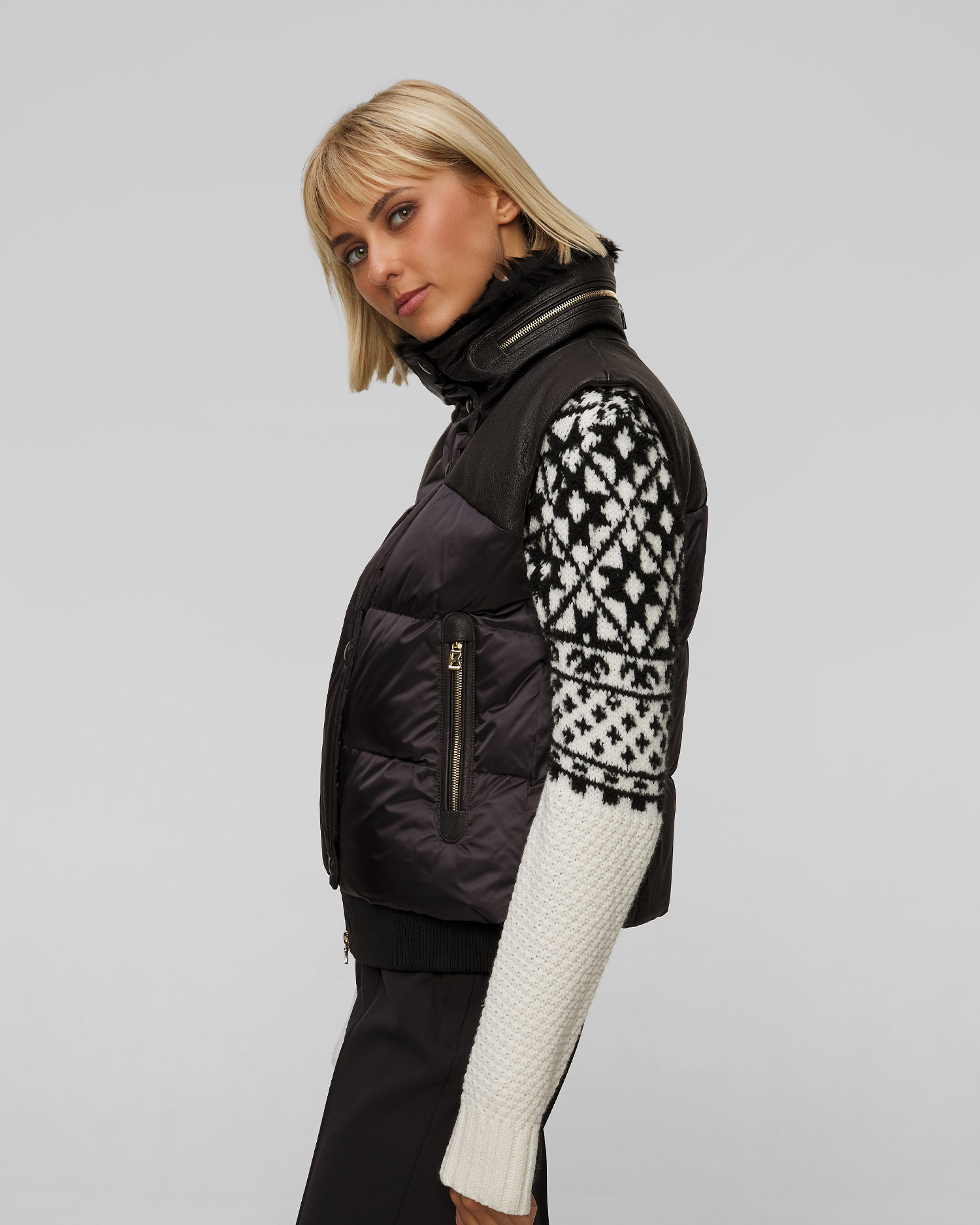 Vestă neagră pentru femei BOGNER Nelli-Ld