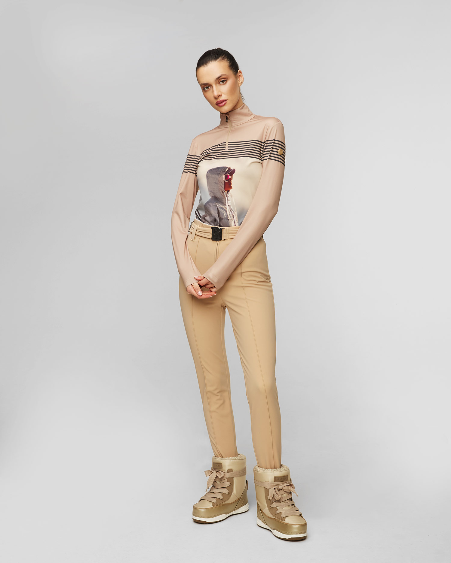 Śniegowce damskie BOGNER La Plagne 3 złote