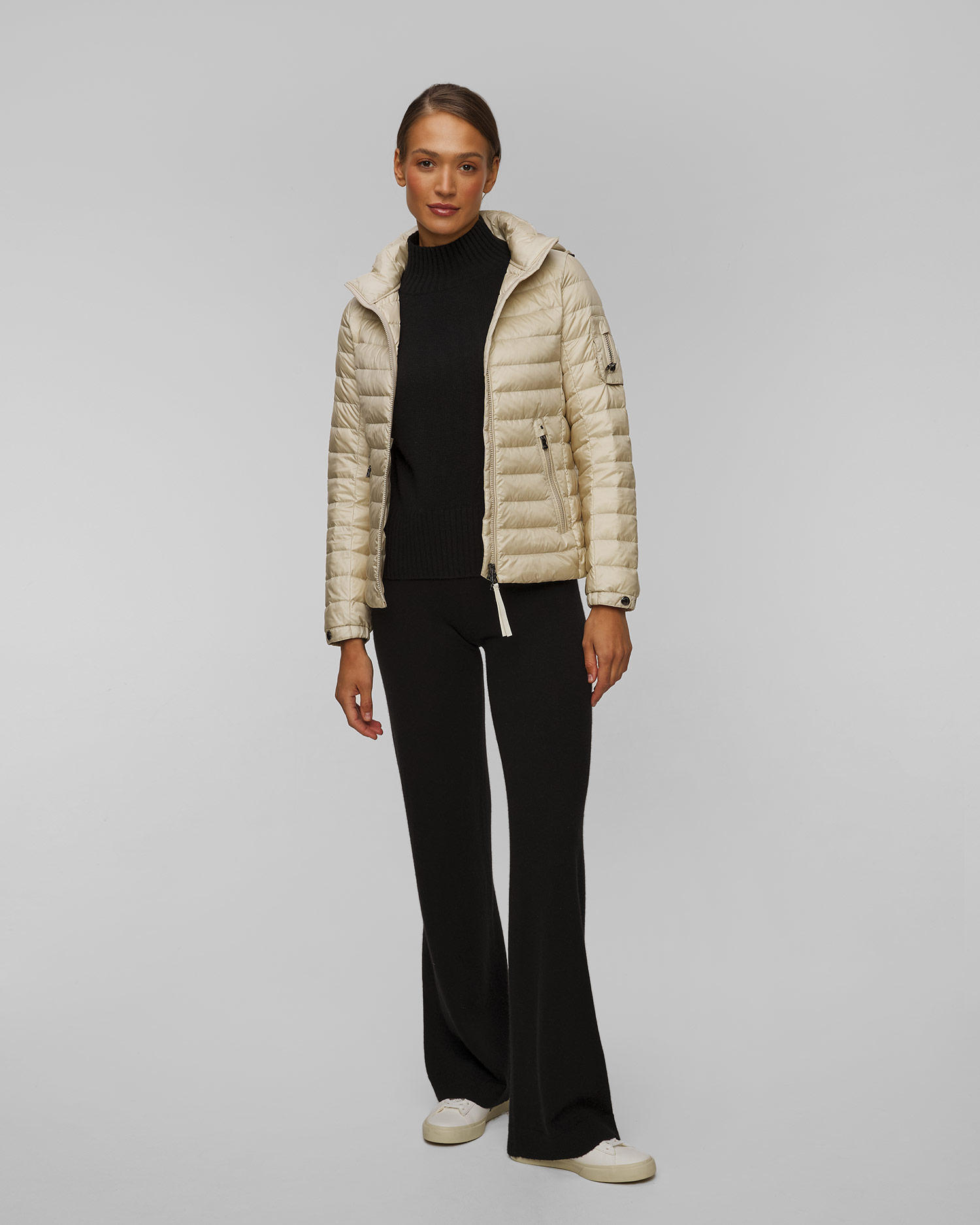 Veste beige pour femmes BOGNER Farah-D2