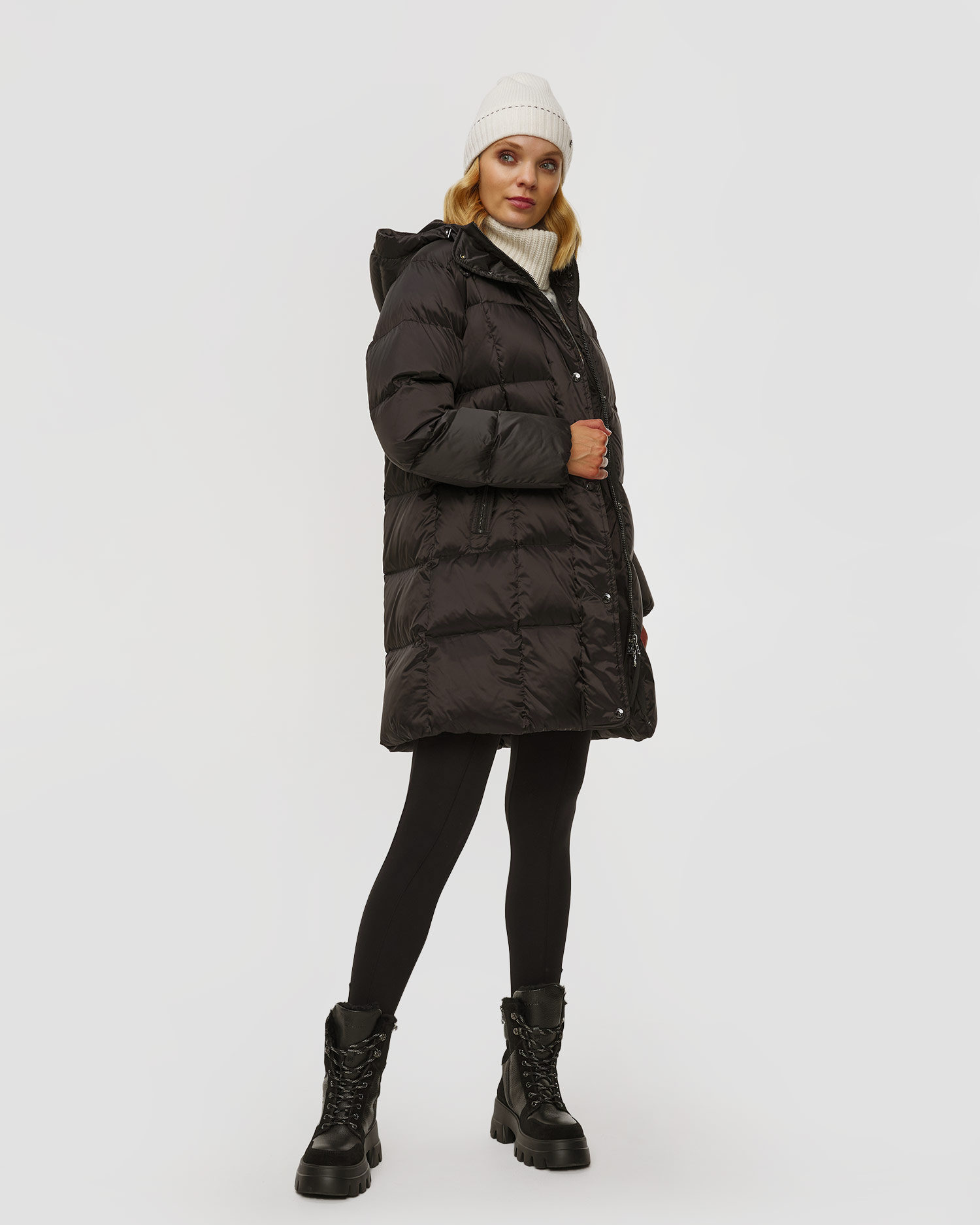 Doudoune longue noire pour femmes BOGNER Fanja D3, Couleur: Czarny