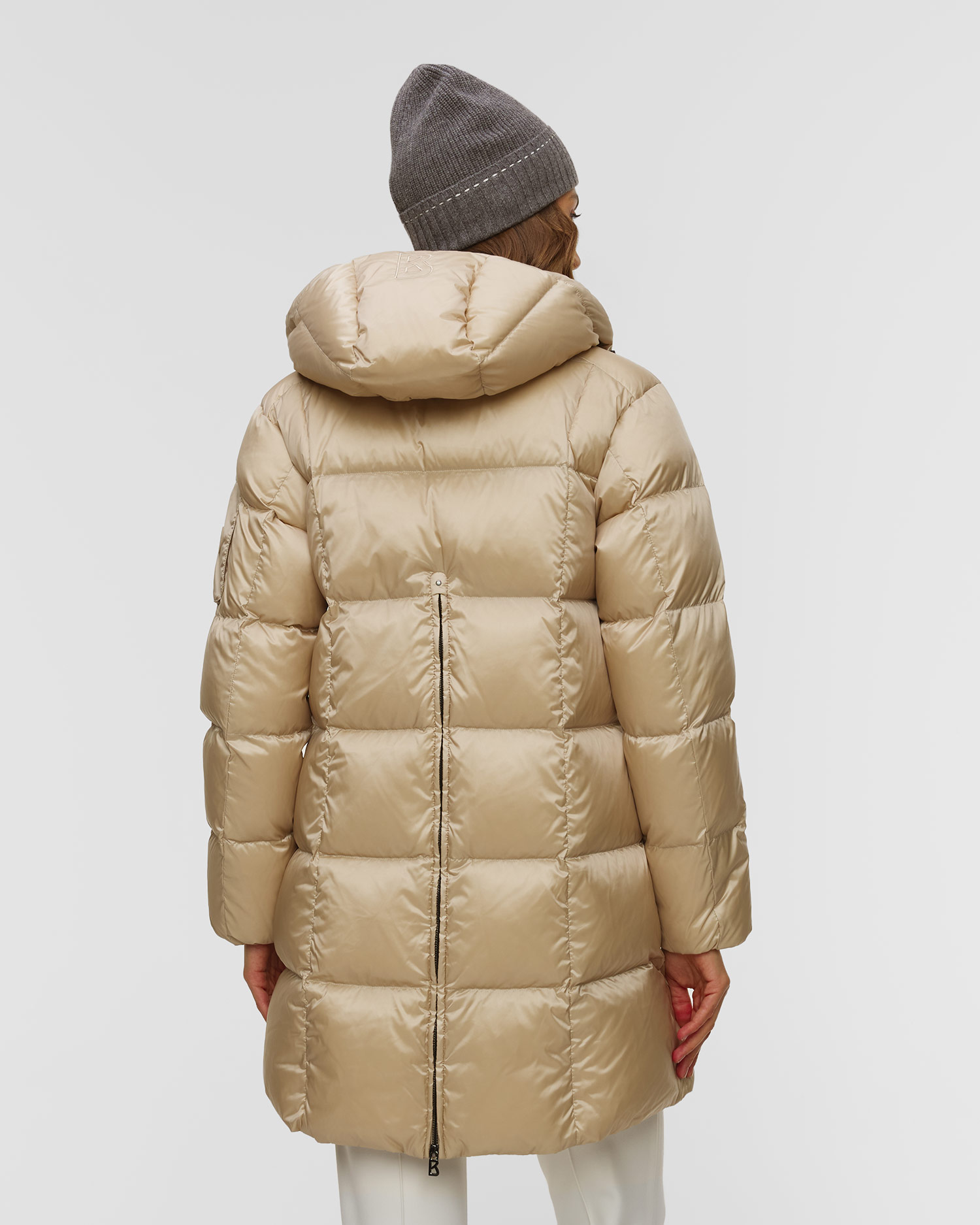 Doudoune longue beige pour femmes BOGNER Fanja D3